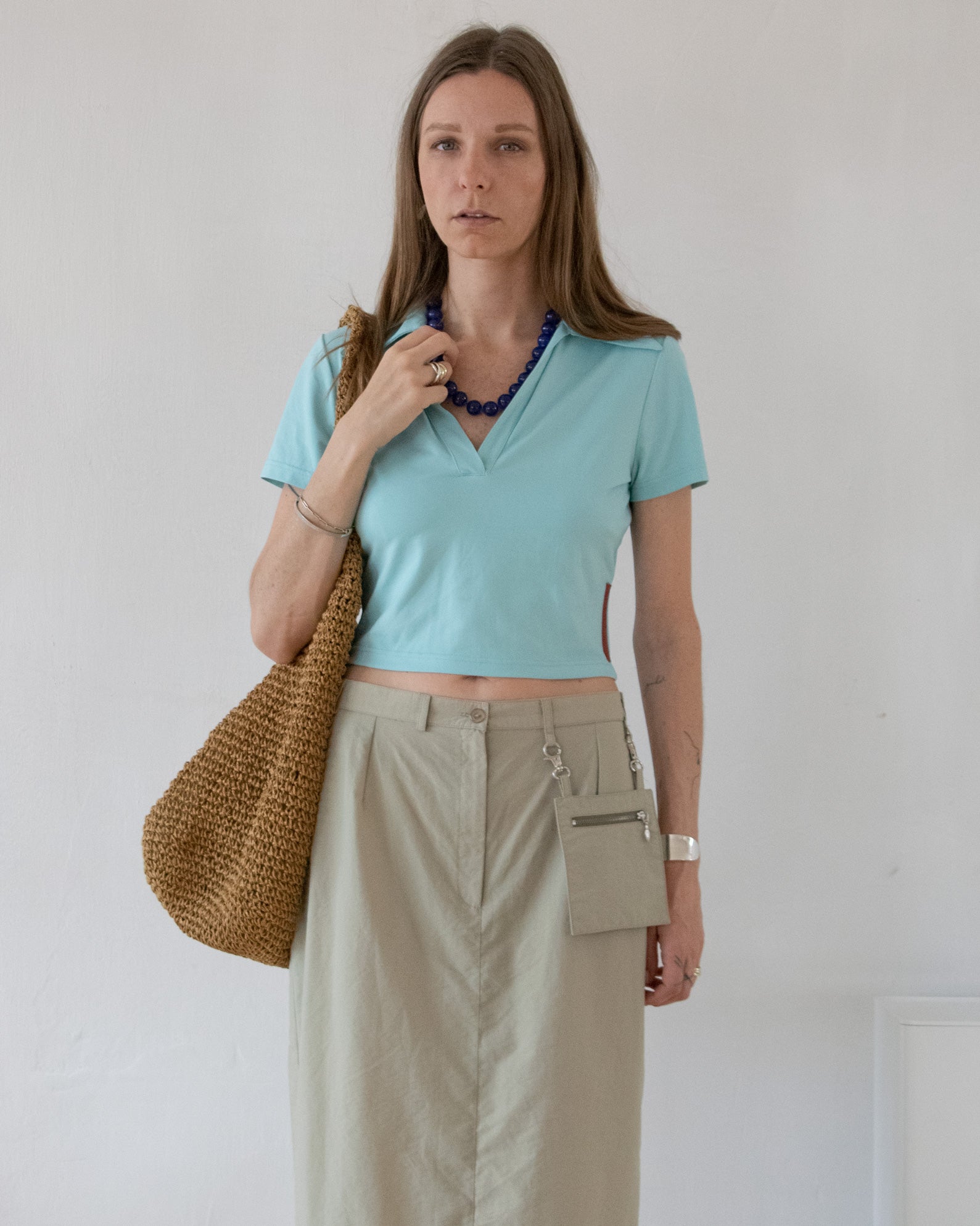 Prada Cropped Polo