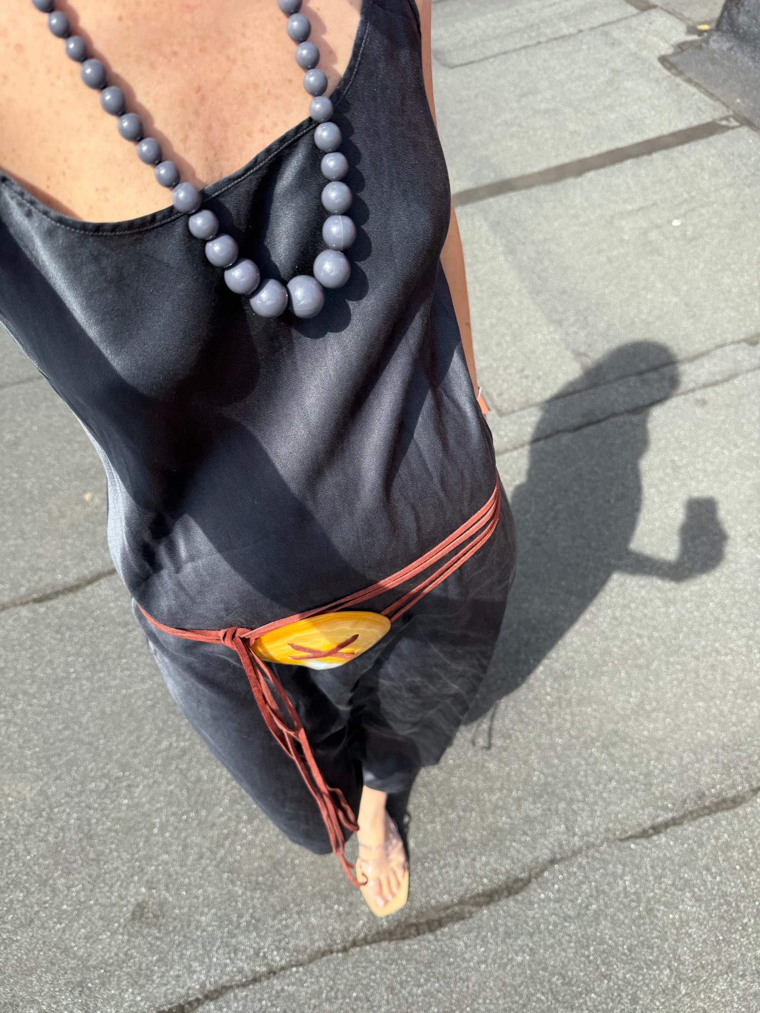 Seashell Suede Belt