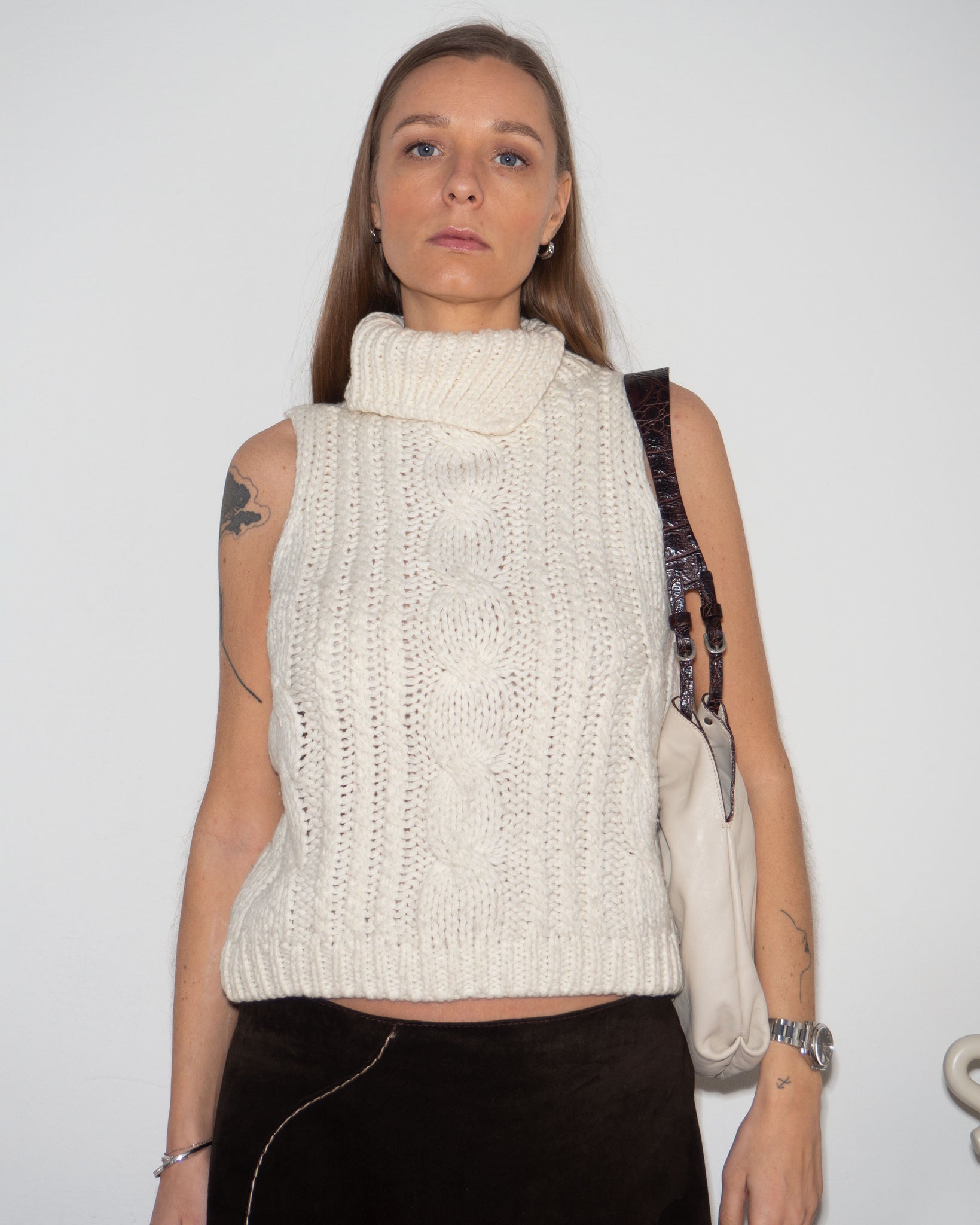 Cable Knit Vest