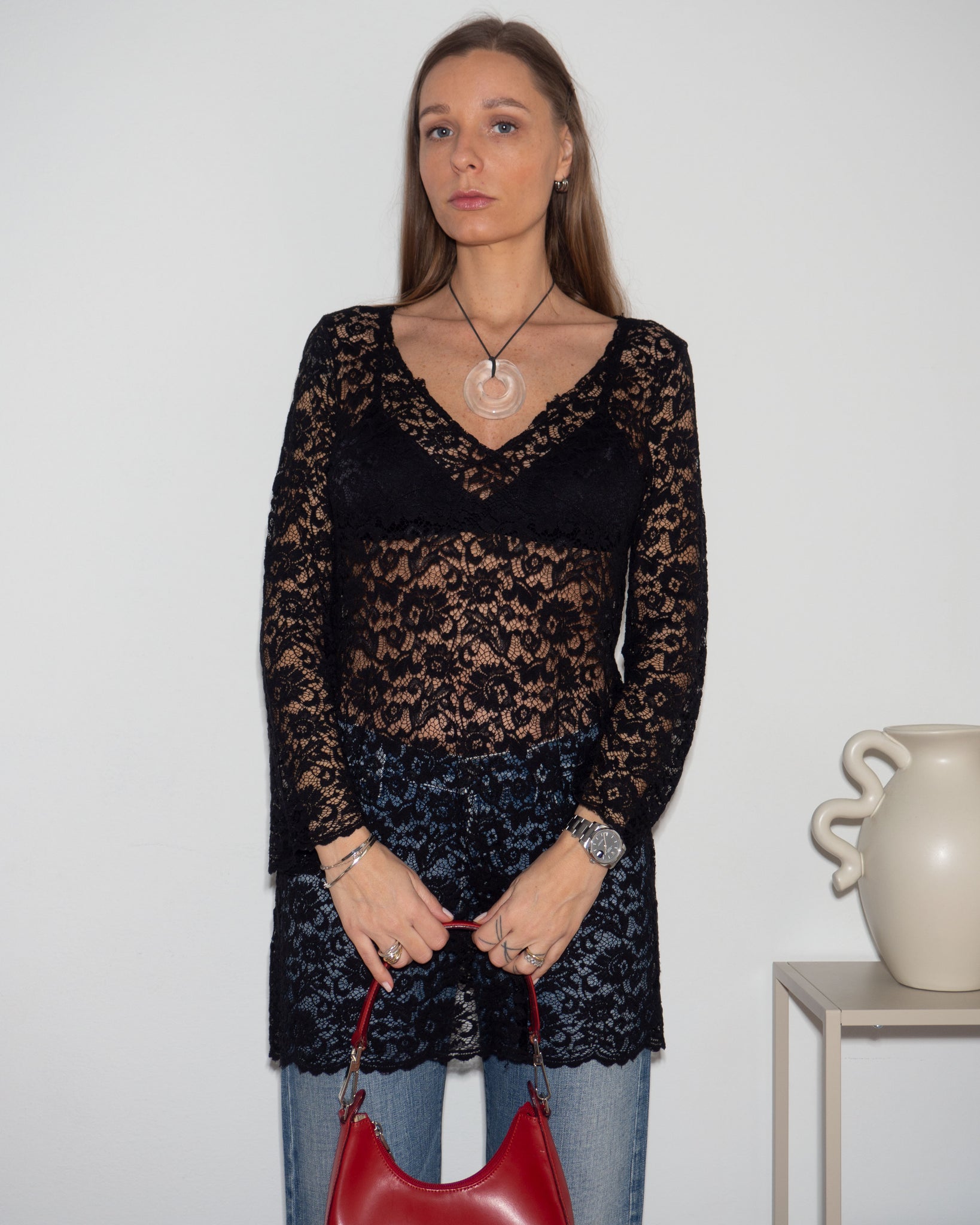 Lace Sheer Tunic