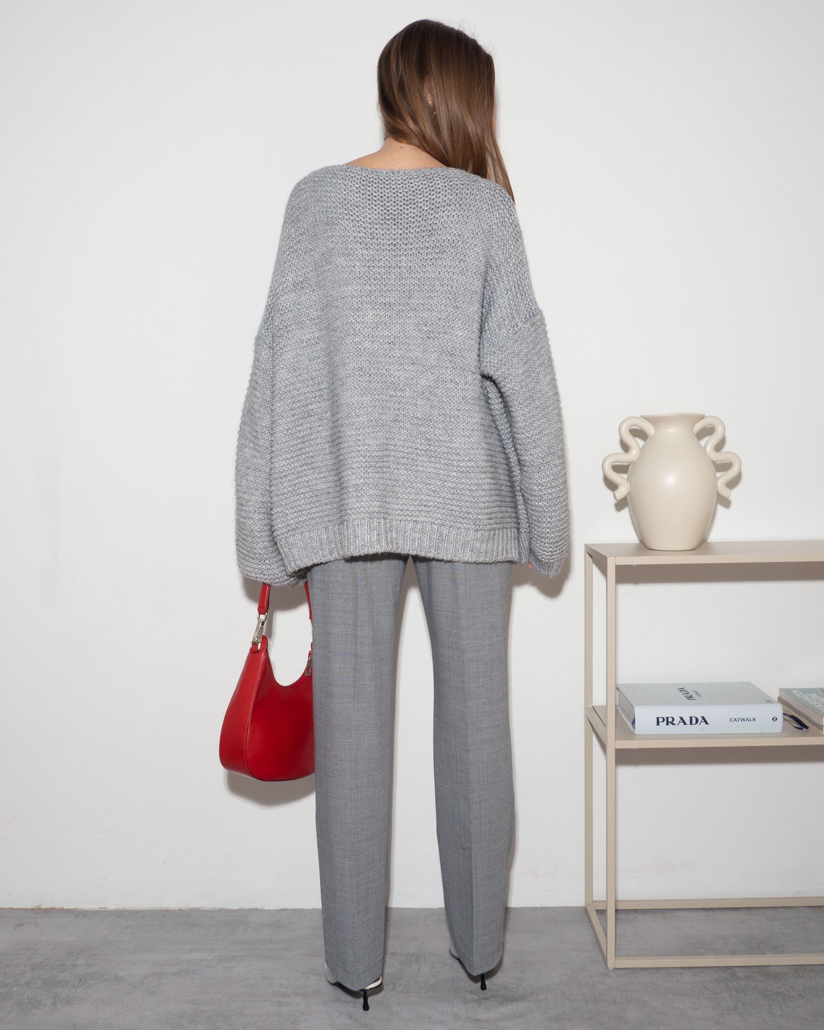 Gray Oversized Knit