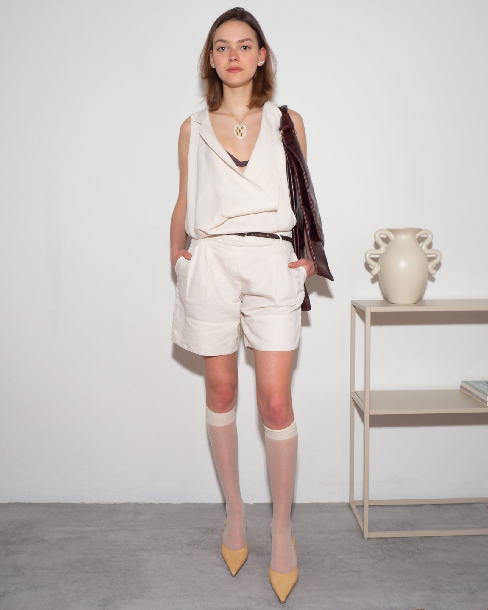 Sportmax Linen Playsuit