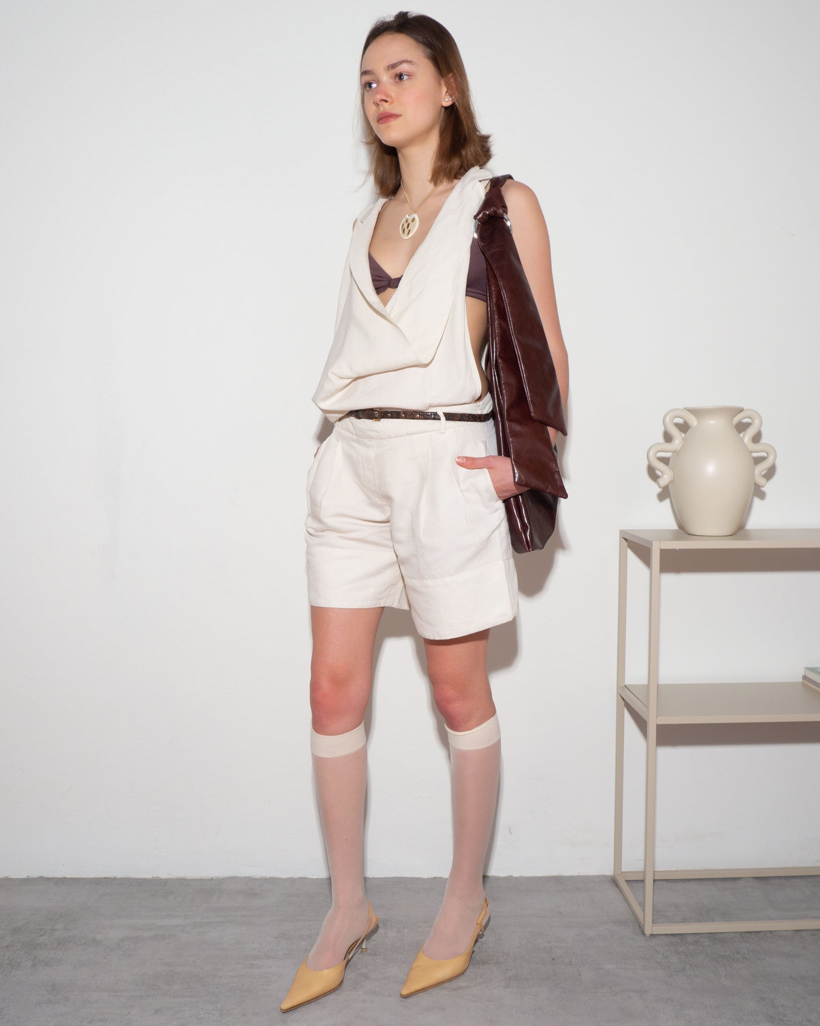 Sportmax Linen Playsuit