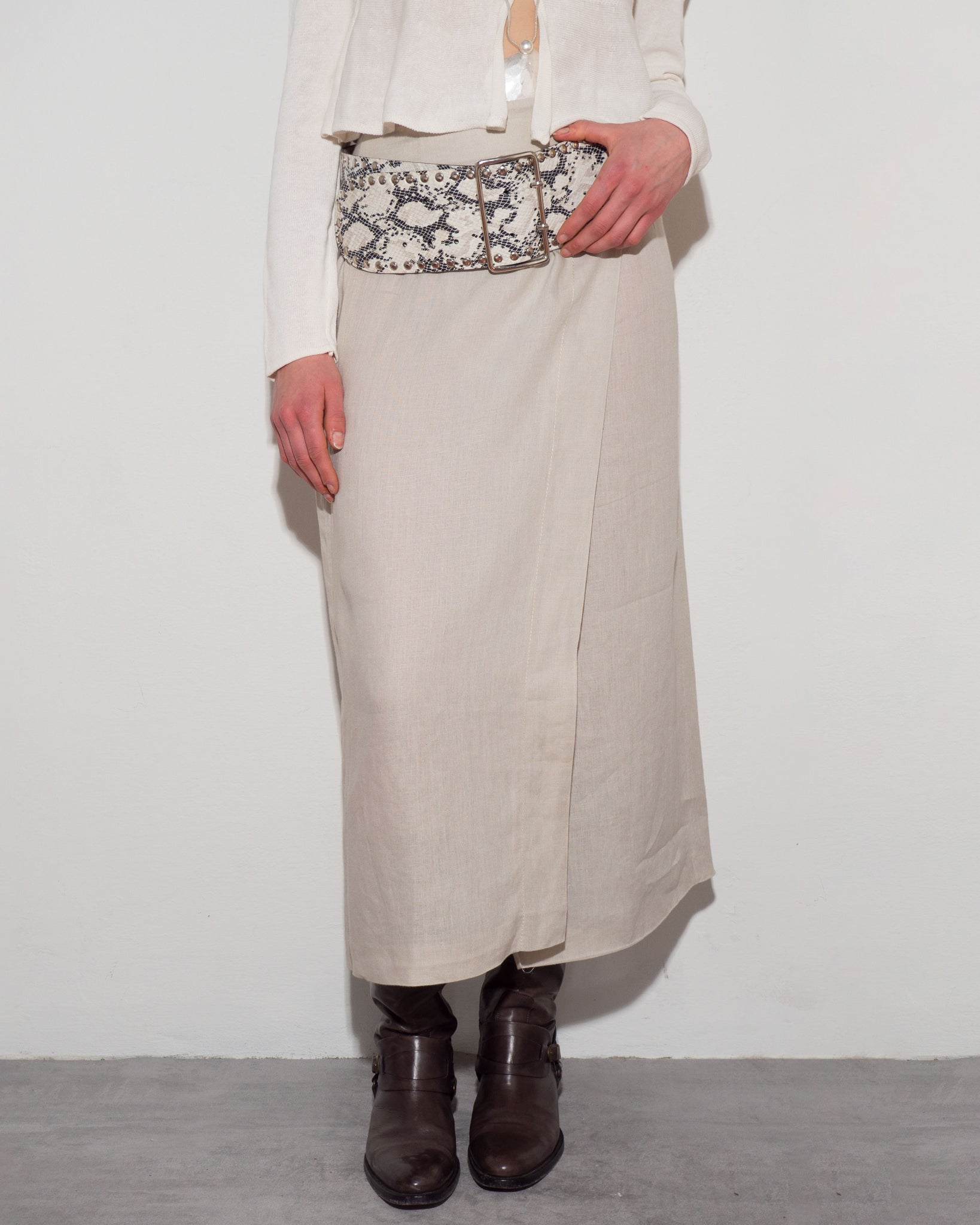 Ecru Envelope Skirt