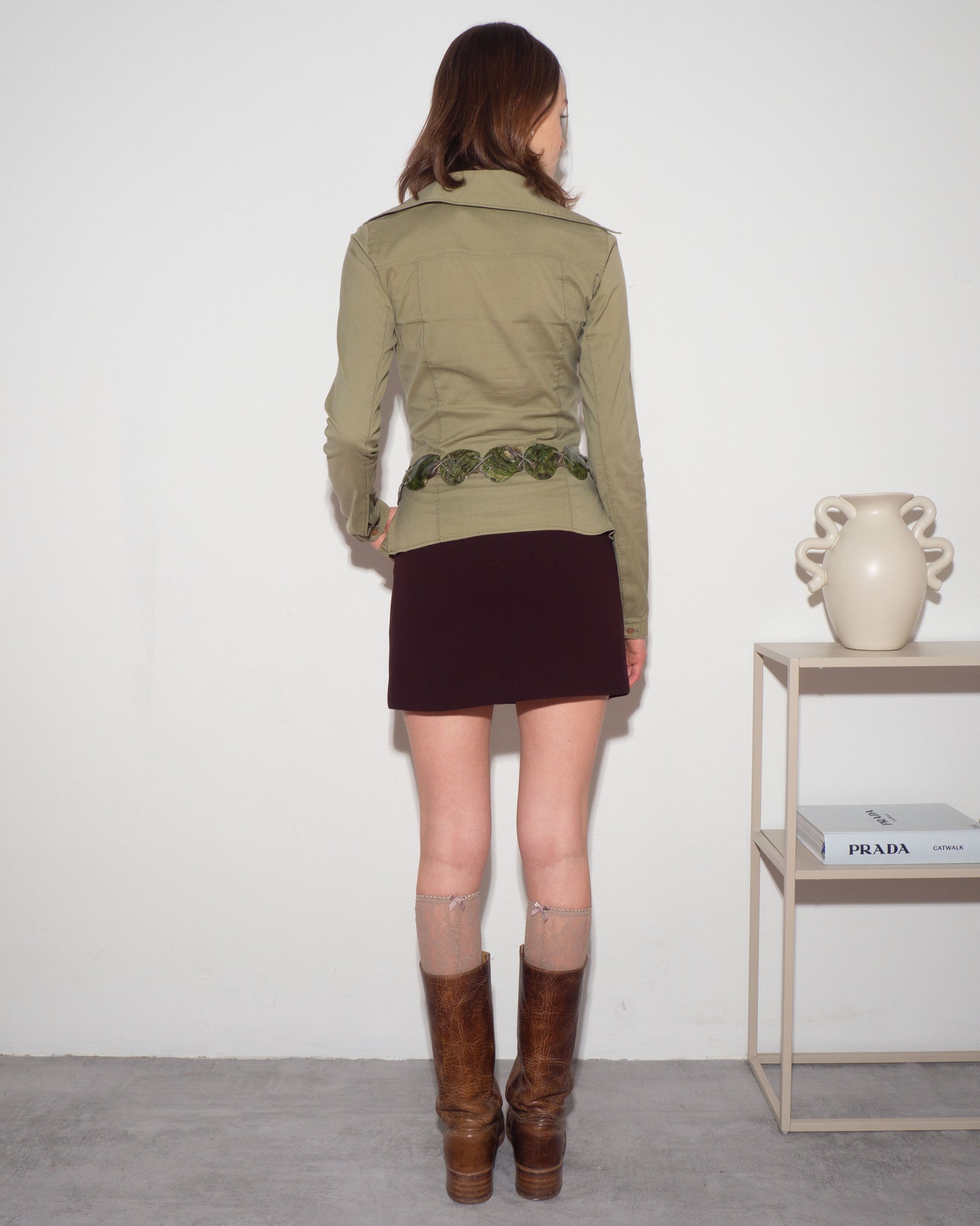 Olive Zip Blouse