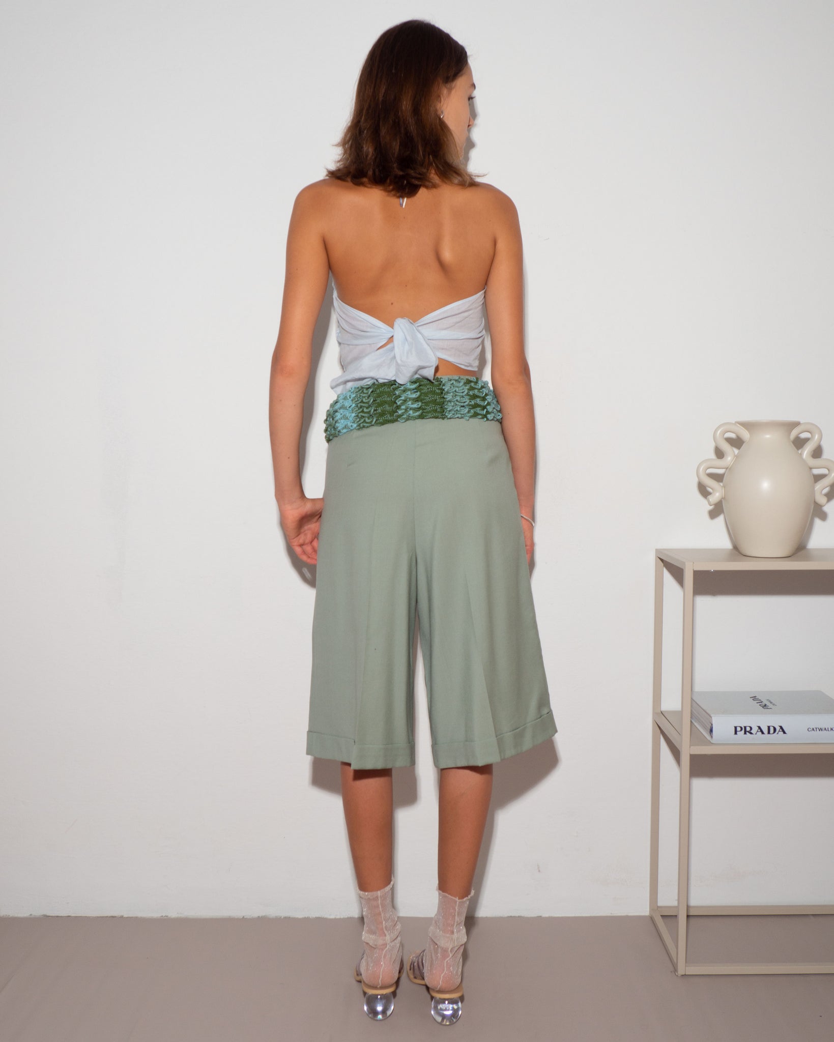 Pleated Bermuda Shorts