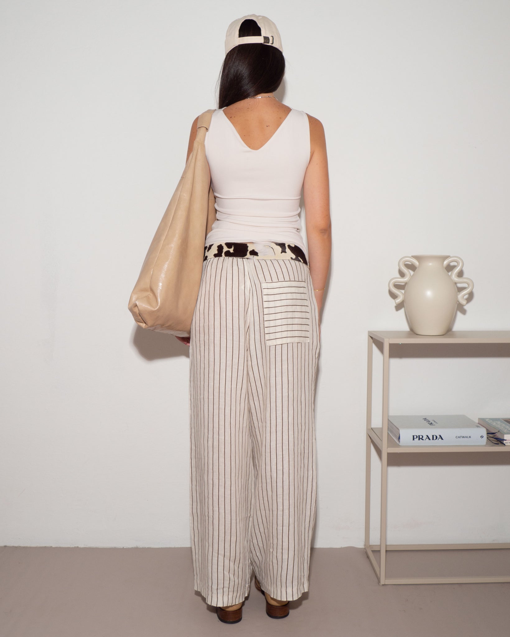 Linen Striped Pants