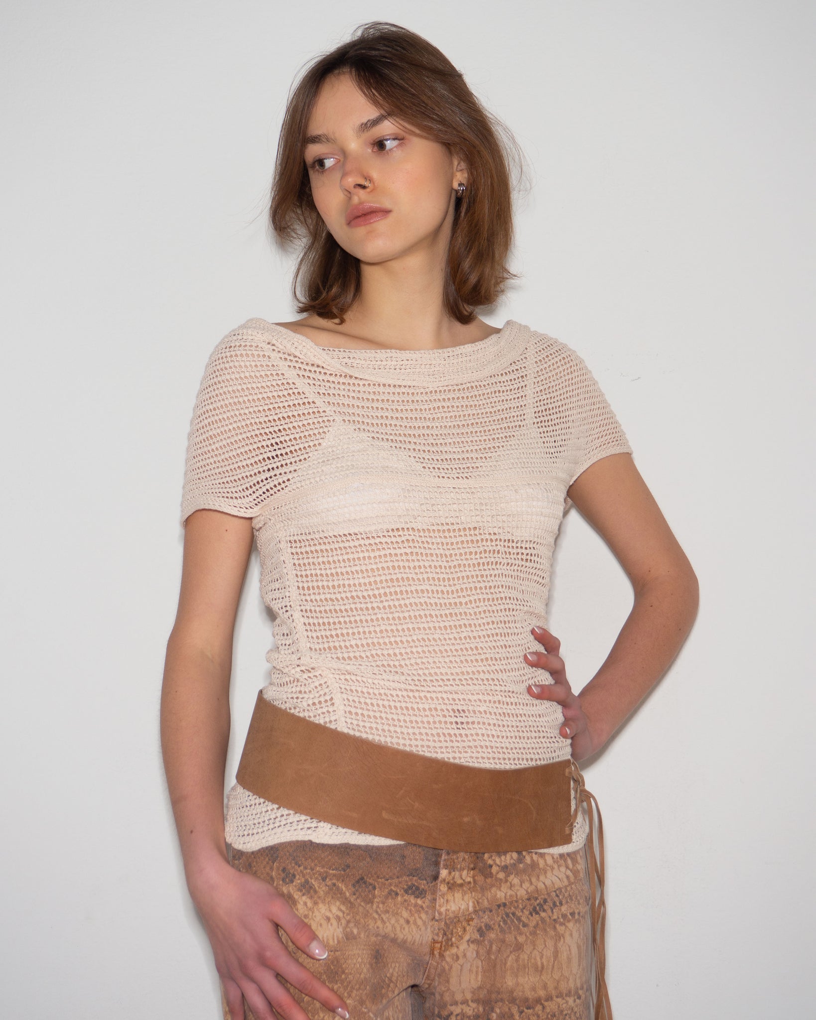 Open Weave Knit Top