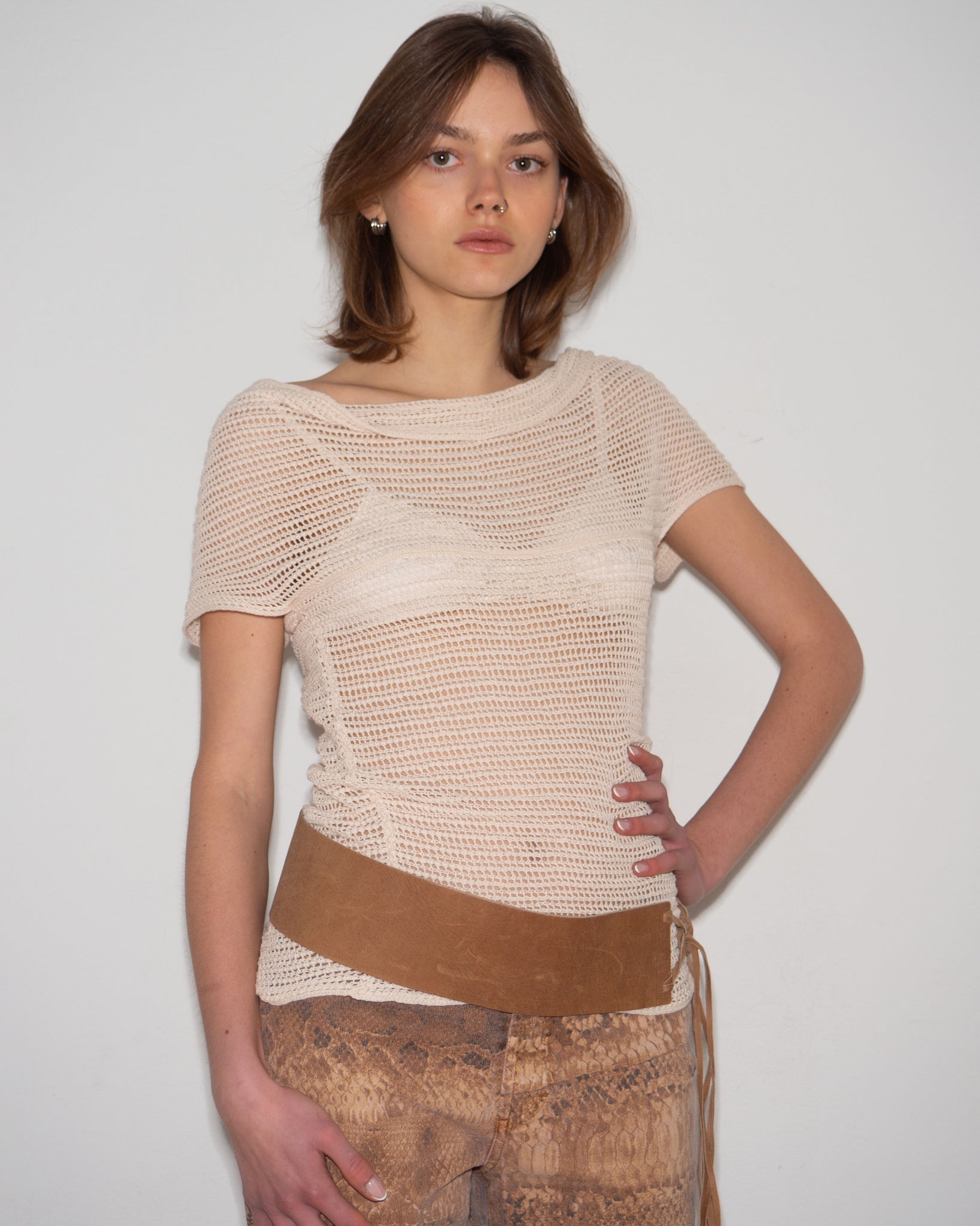 Open Weave Knit Top