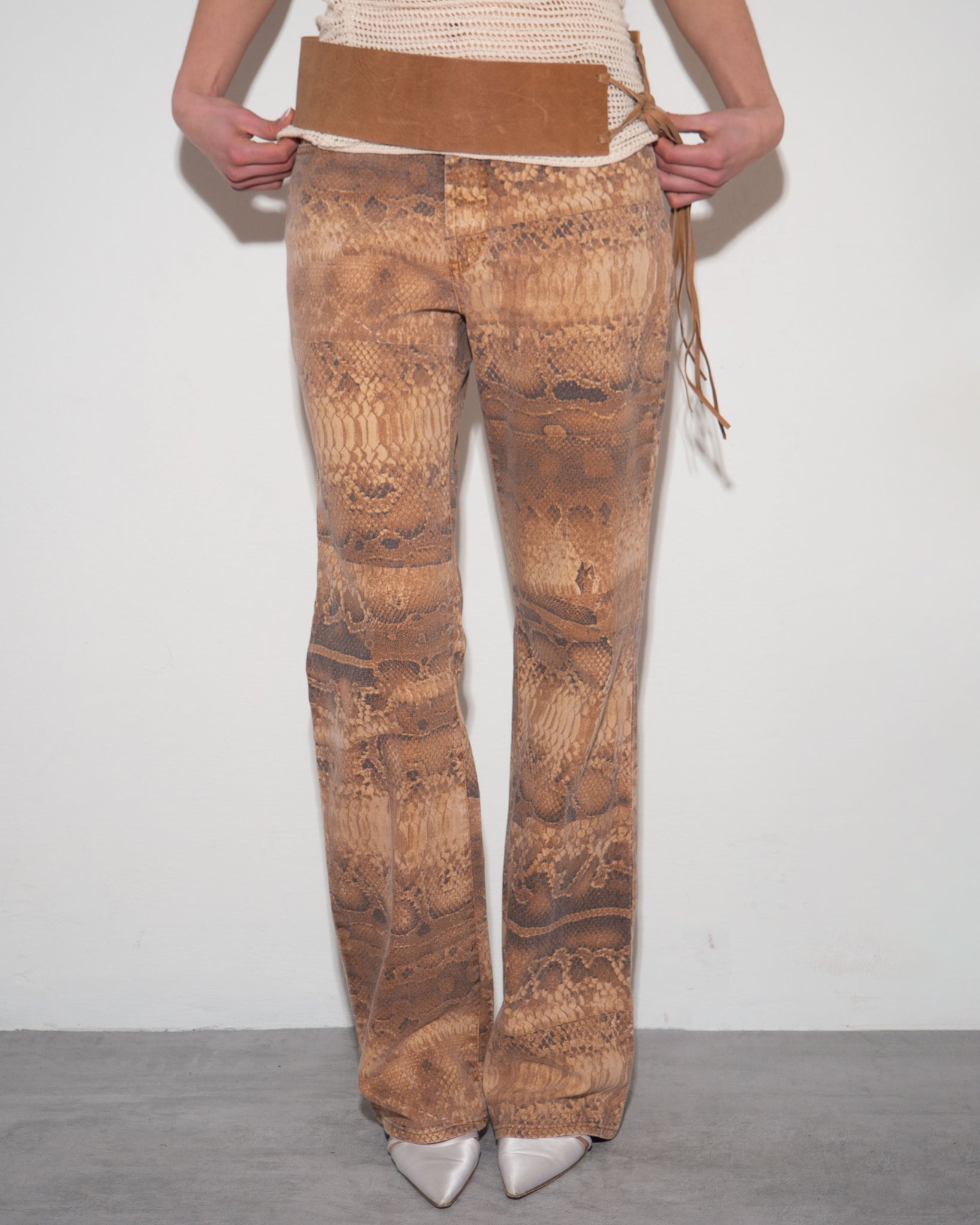 Cavalli Snake Jeans