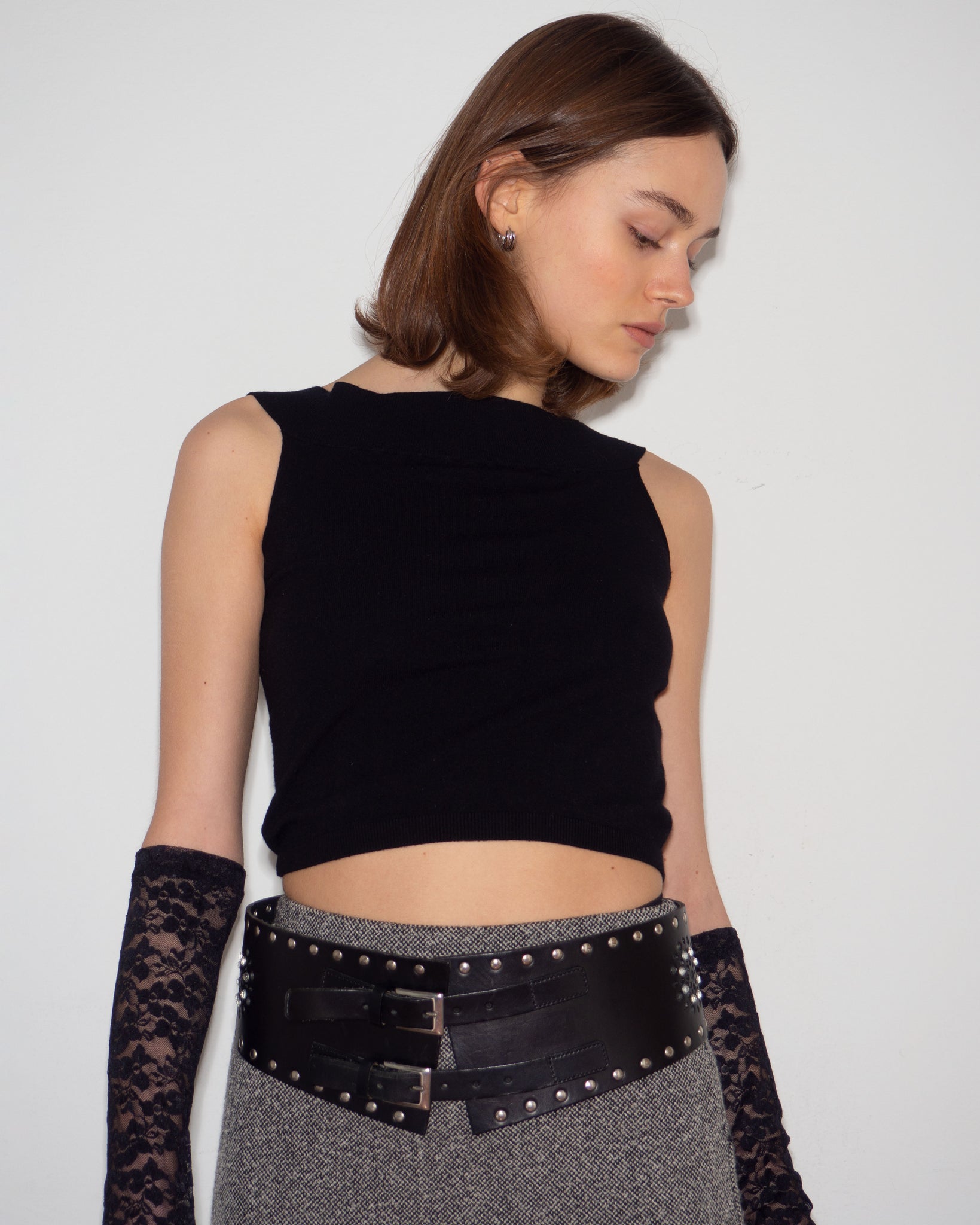 Leather Embellished Belt