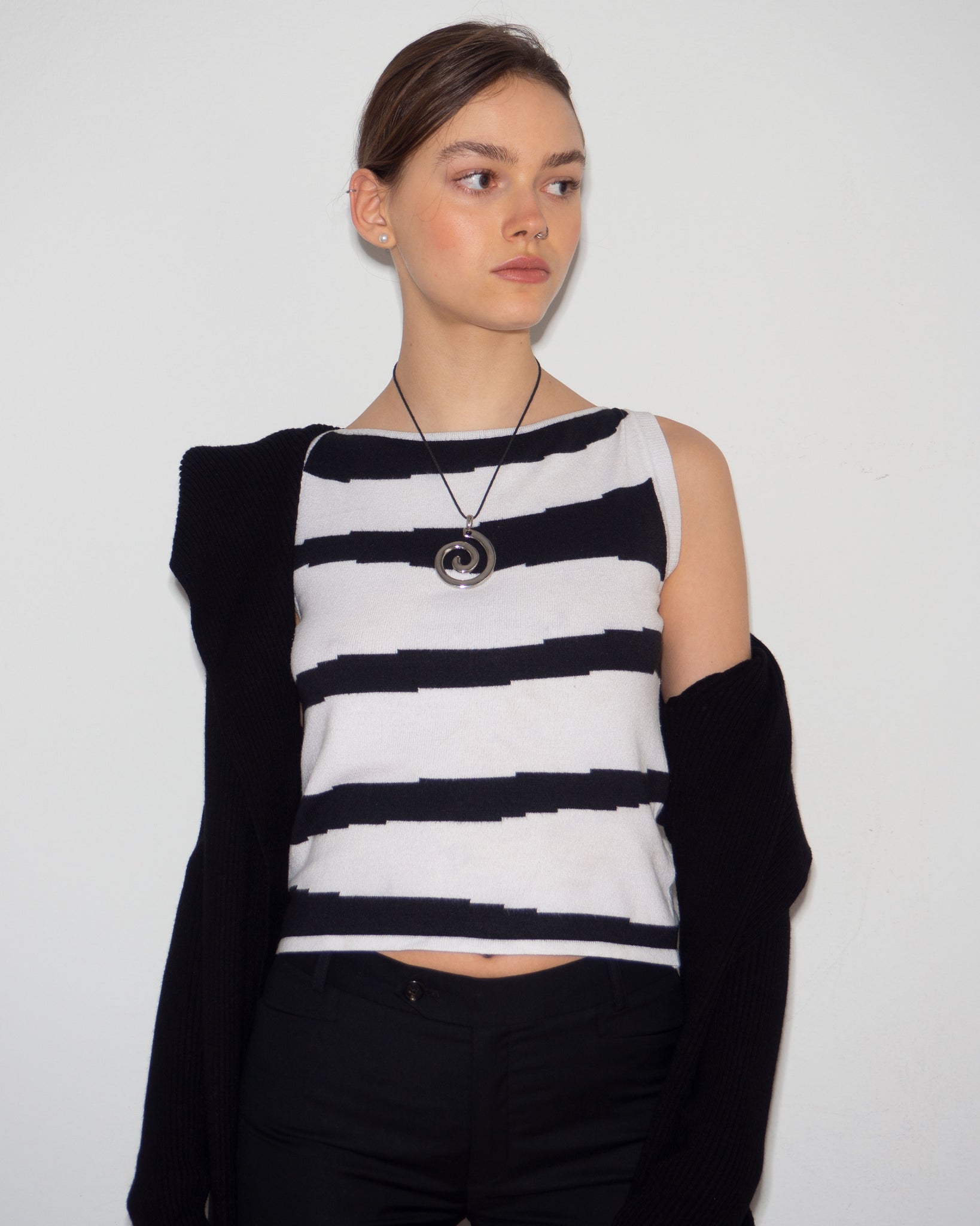 Boatneck Knit Top