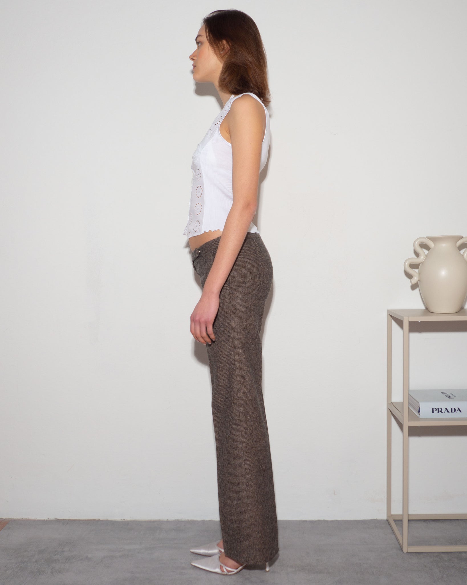 Wool/Silk Blend Trousers
