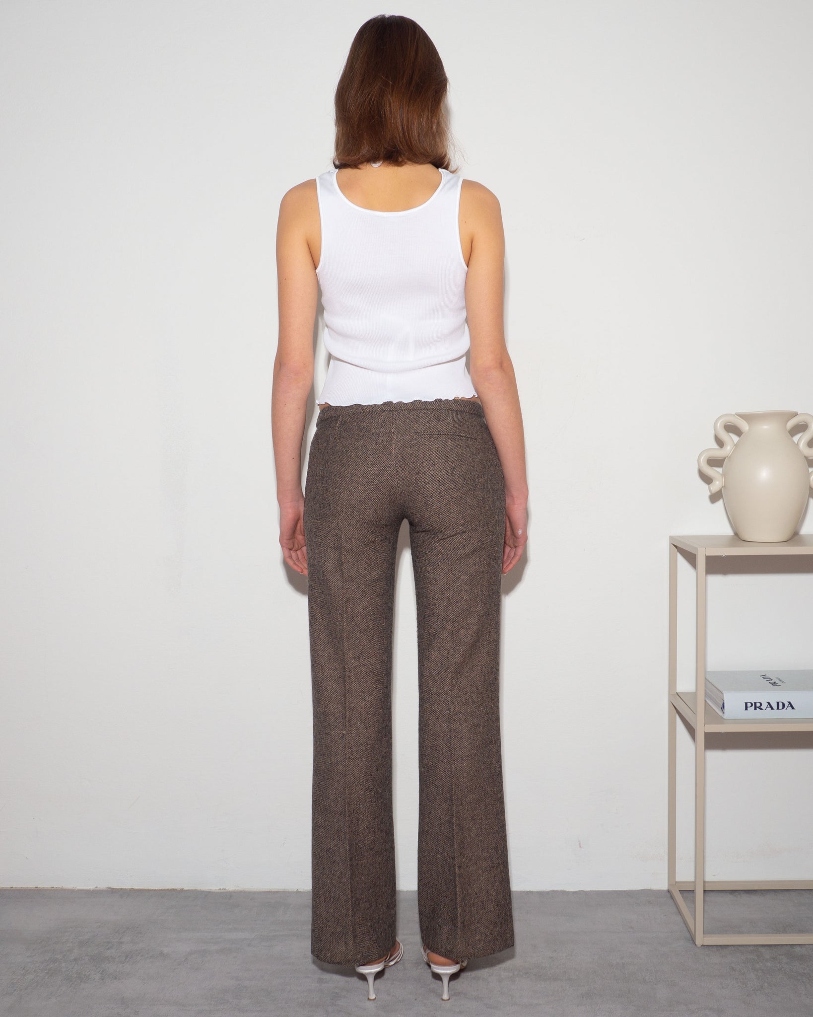 Wool/Silk Blend Trousers