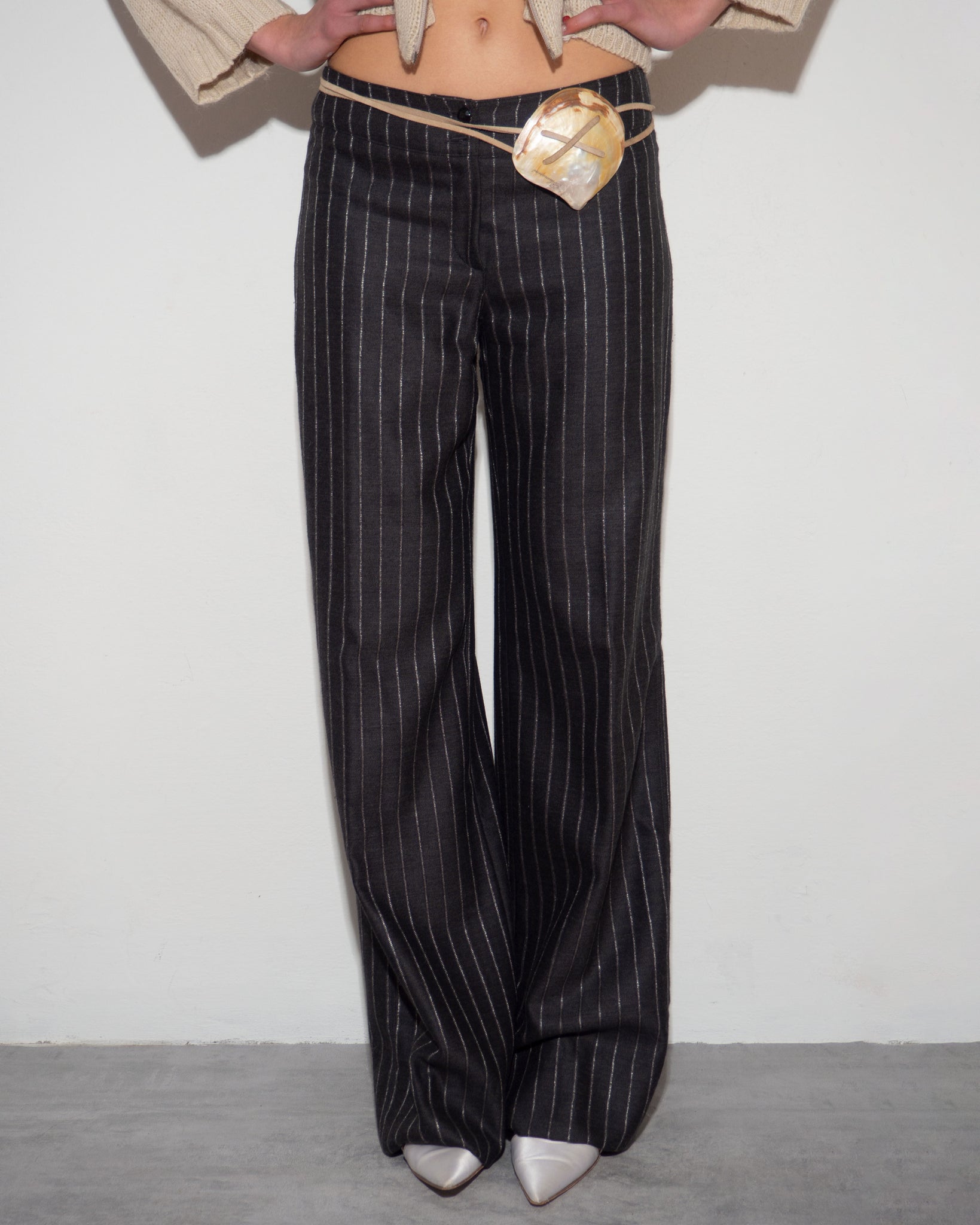 Armani Pinstripe Trousers