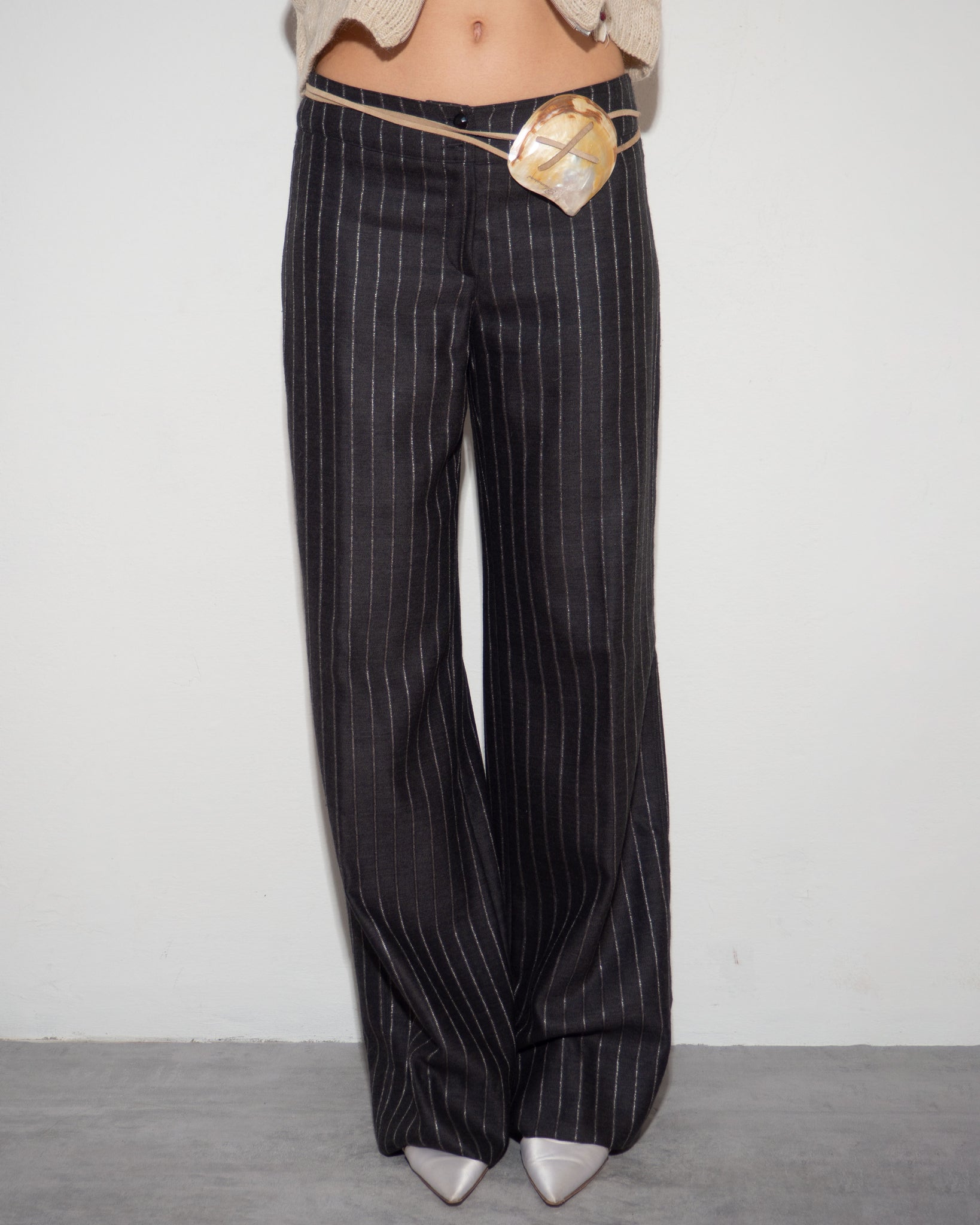 Armani Pinstripe Trousers