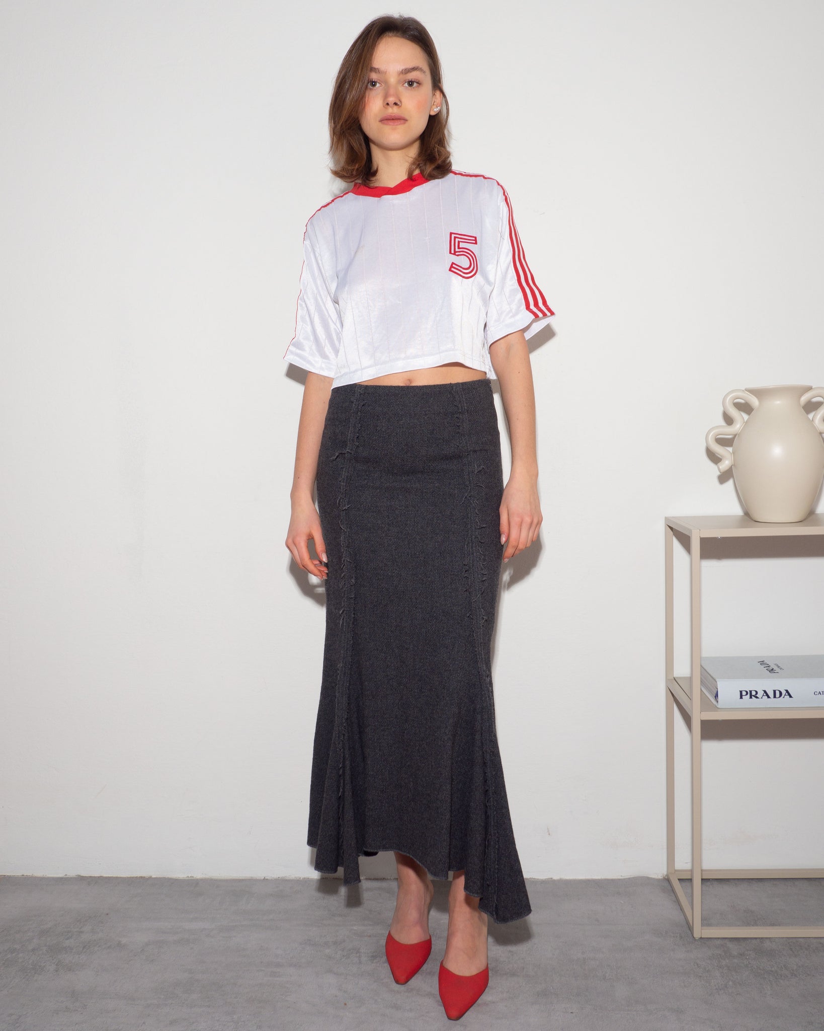 Adidas Cropped Tee (Made in USA)