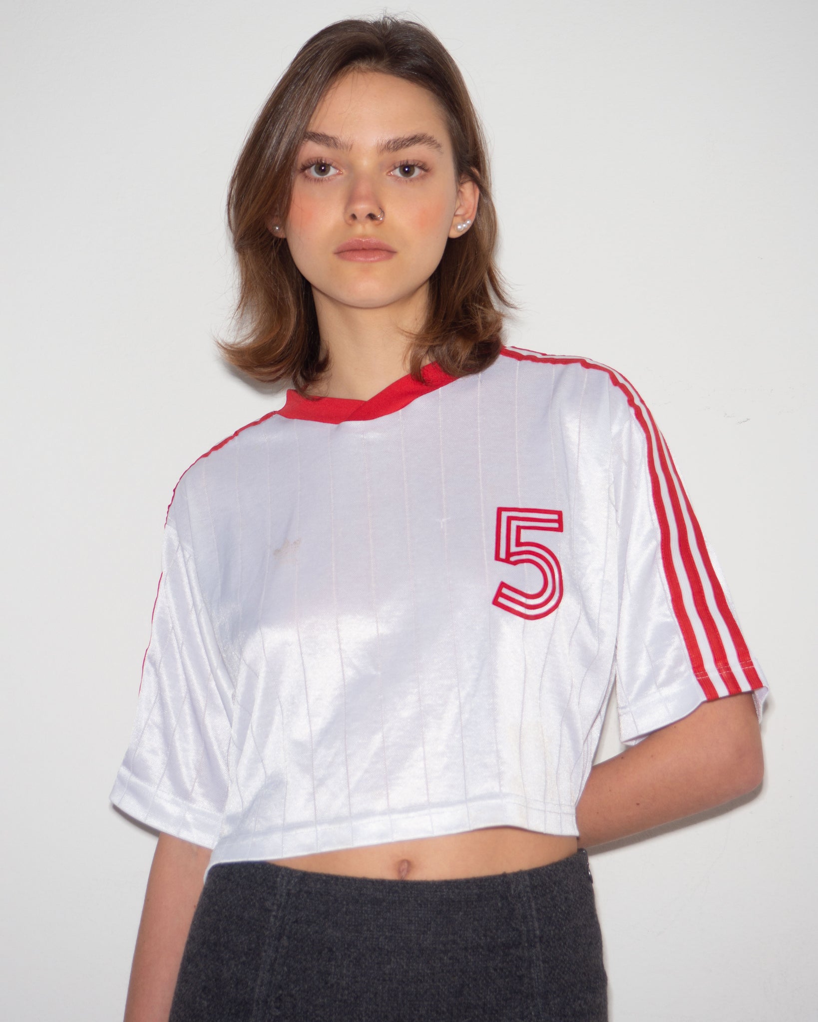 Adidas Cropped Tee (Made in USA)