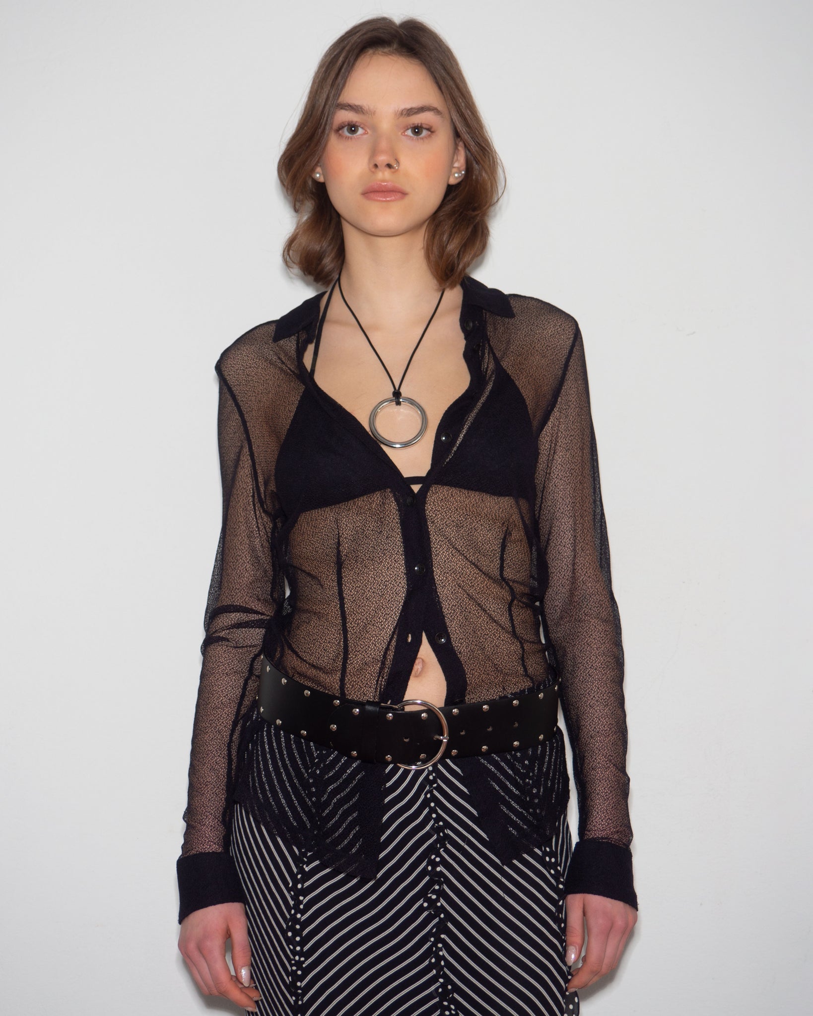 Black Sheer Blouse