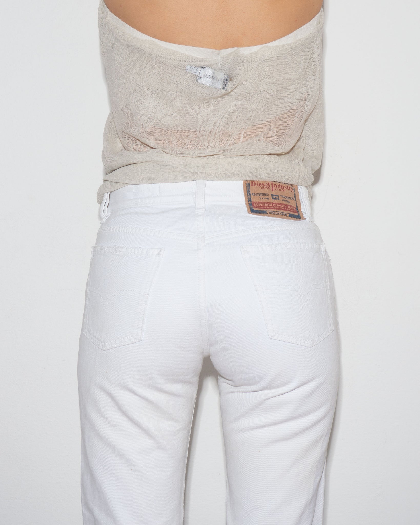 Diesel White Jeans