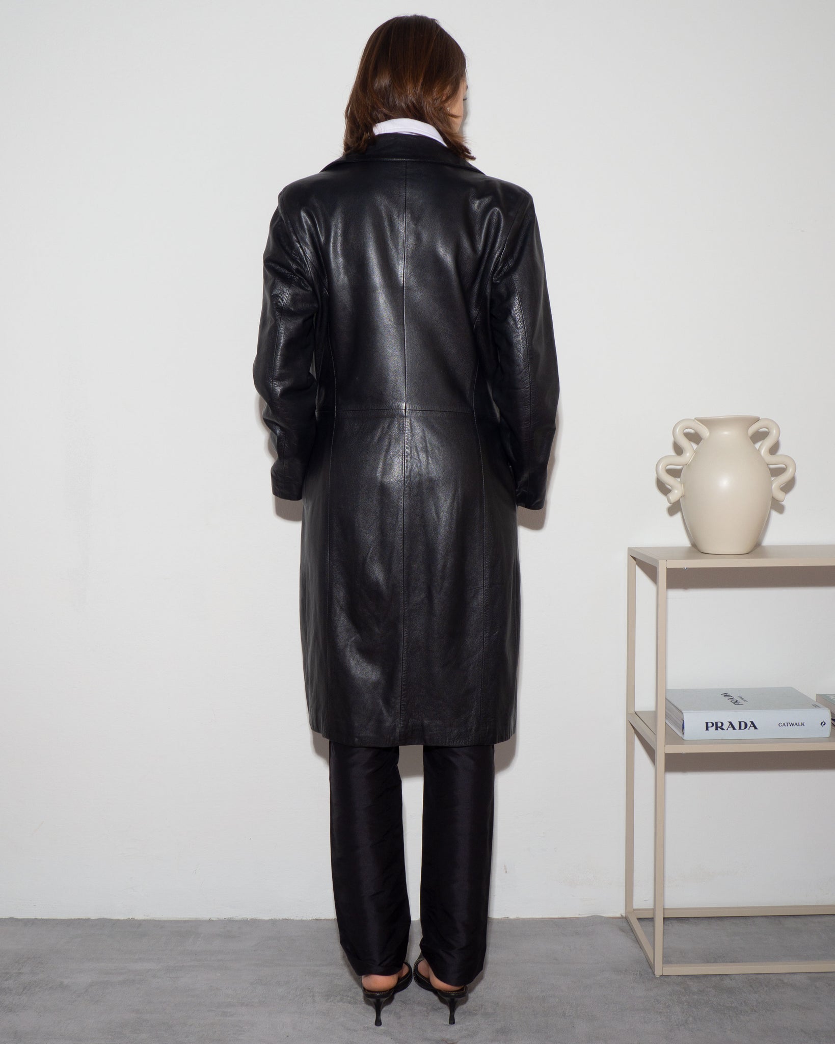 Gianfranco Ferre Leather Coat