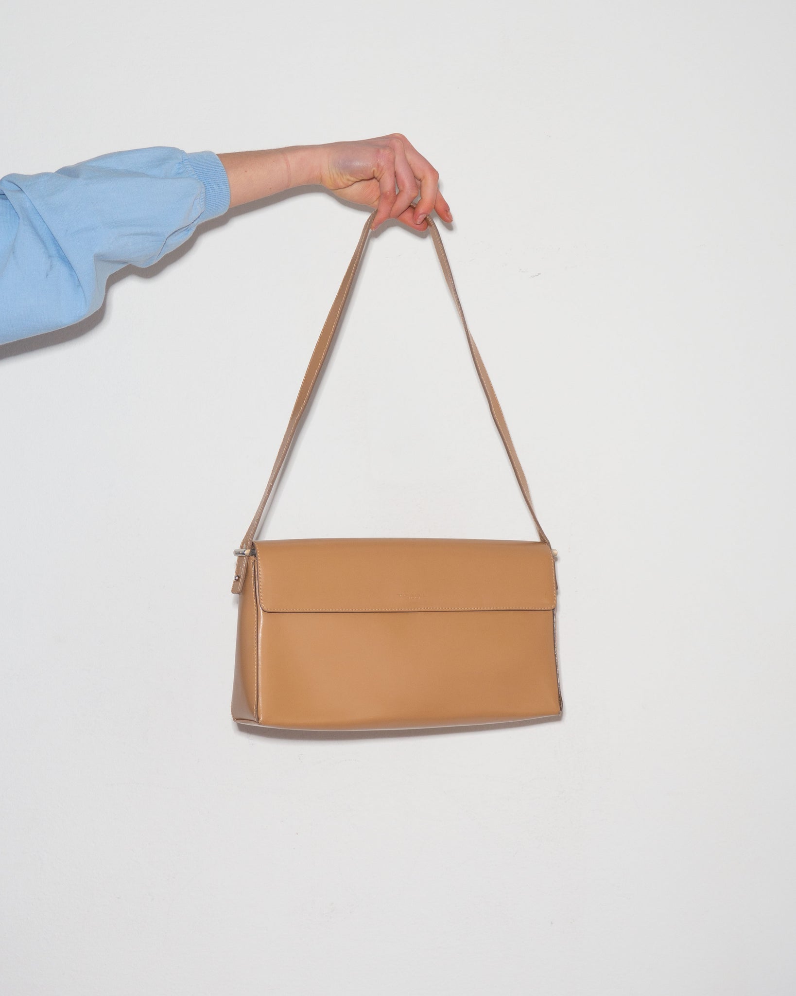 Beige Leather Bag