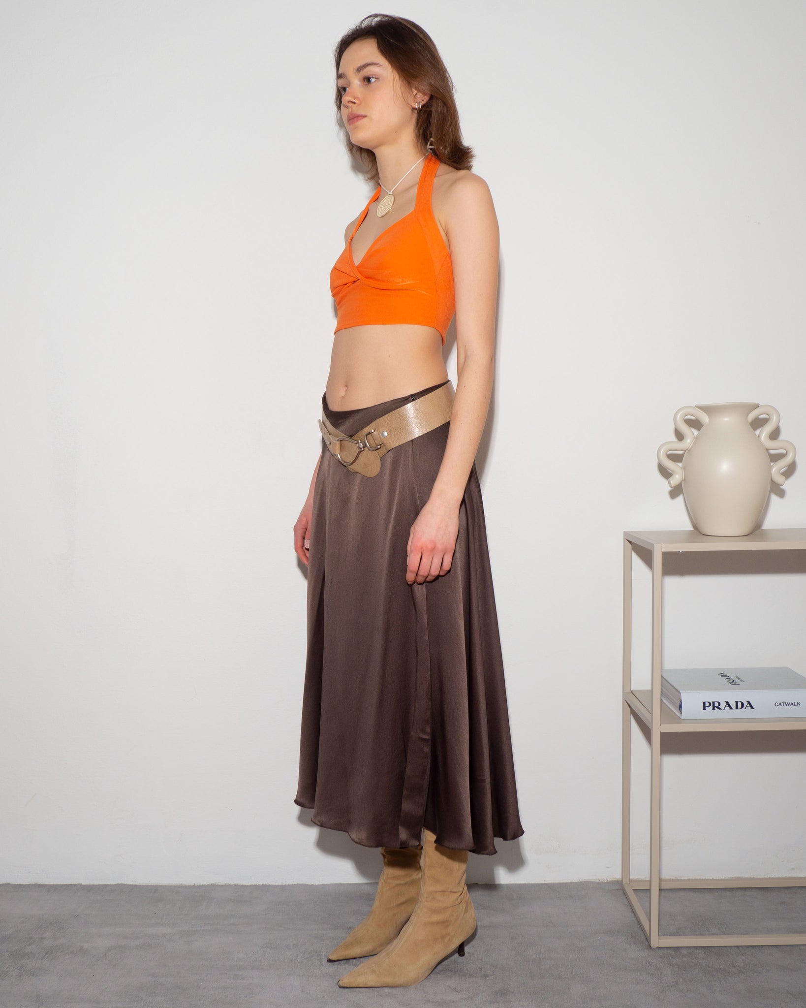 Silk A-Line Skirt