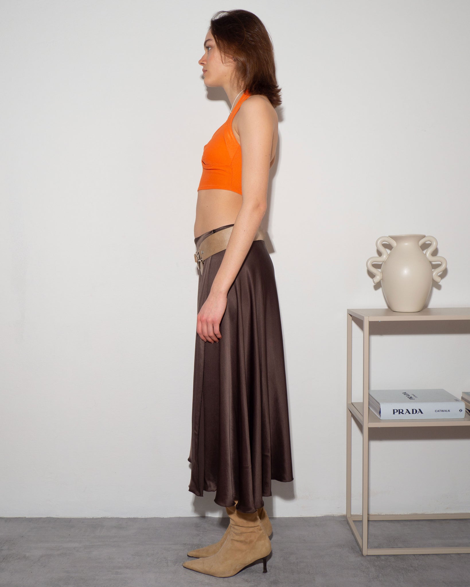 Silk A-Line Skirt