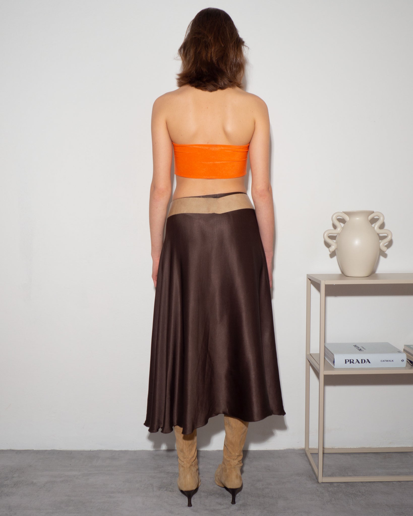 Silk A-Line Skirt