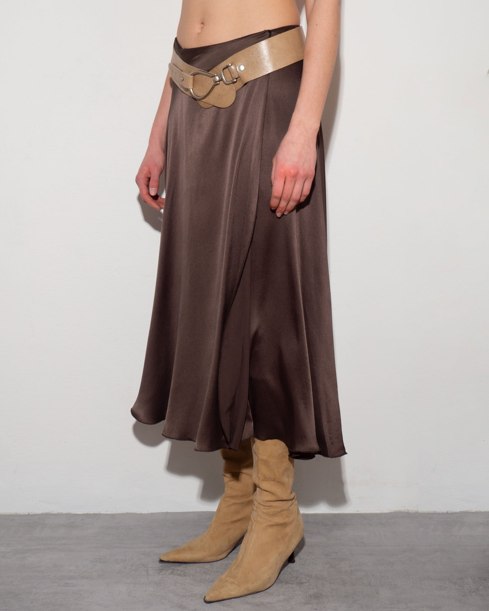 Silk A-Line Skirt