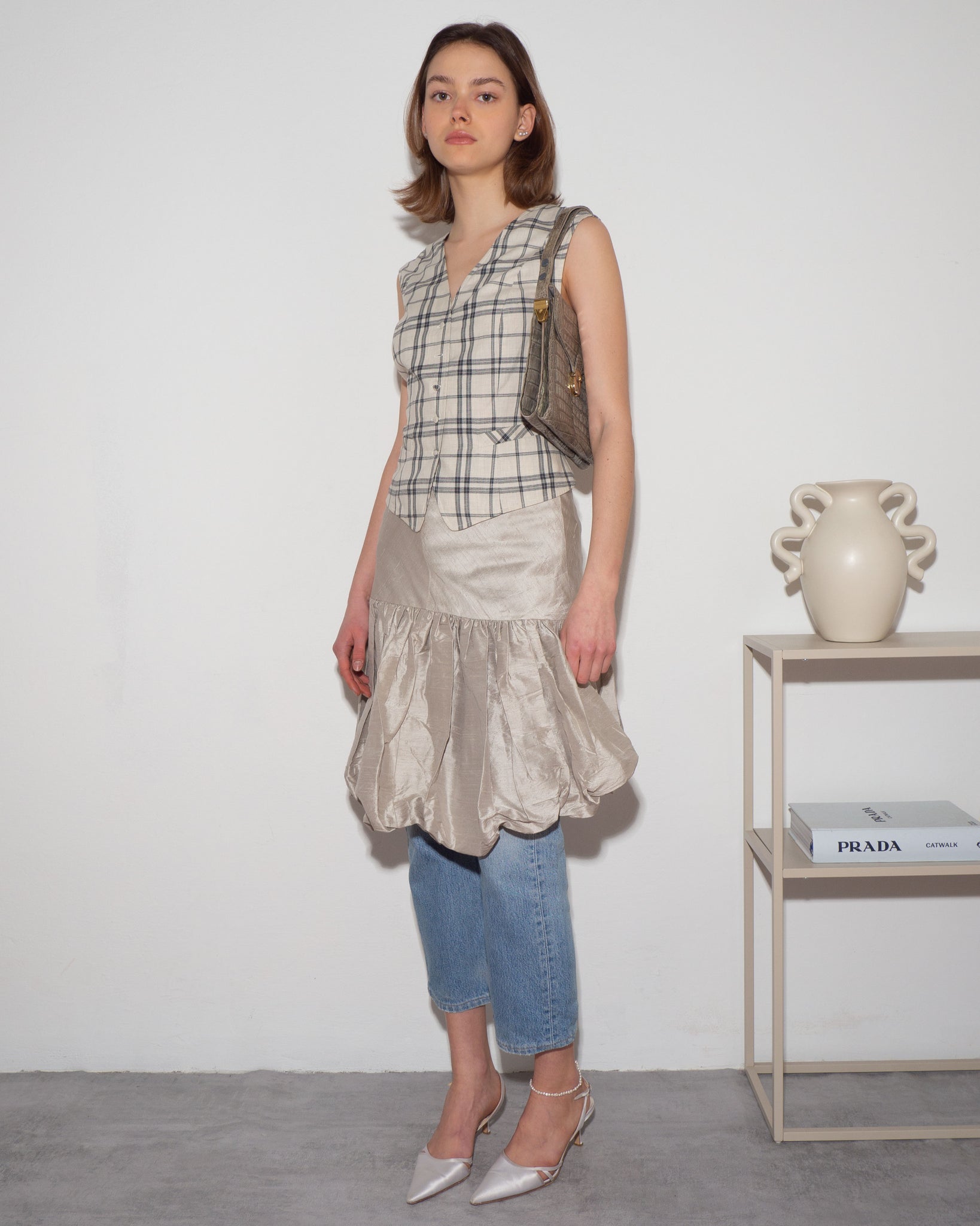 Cacharel Checked Waistcoat