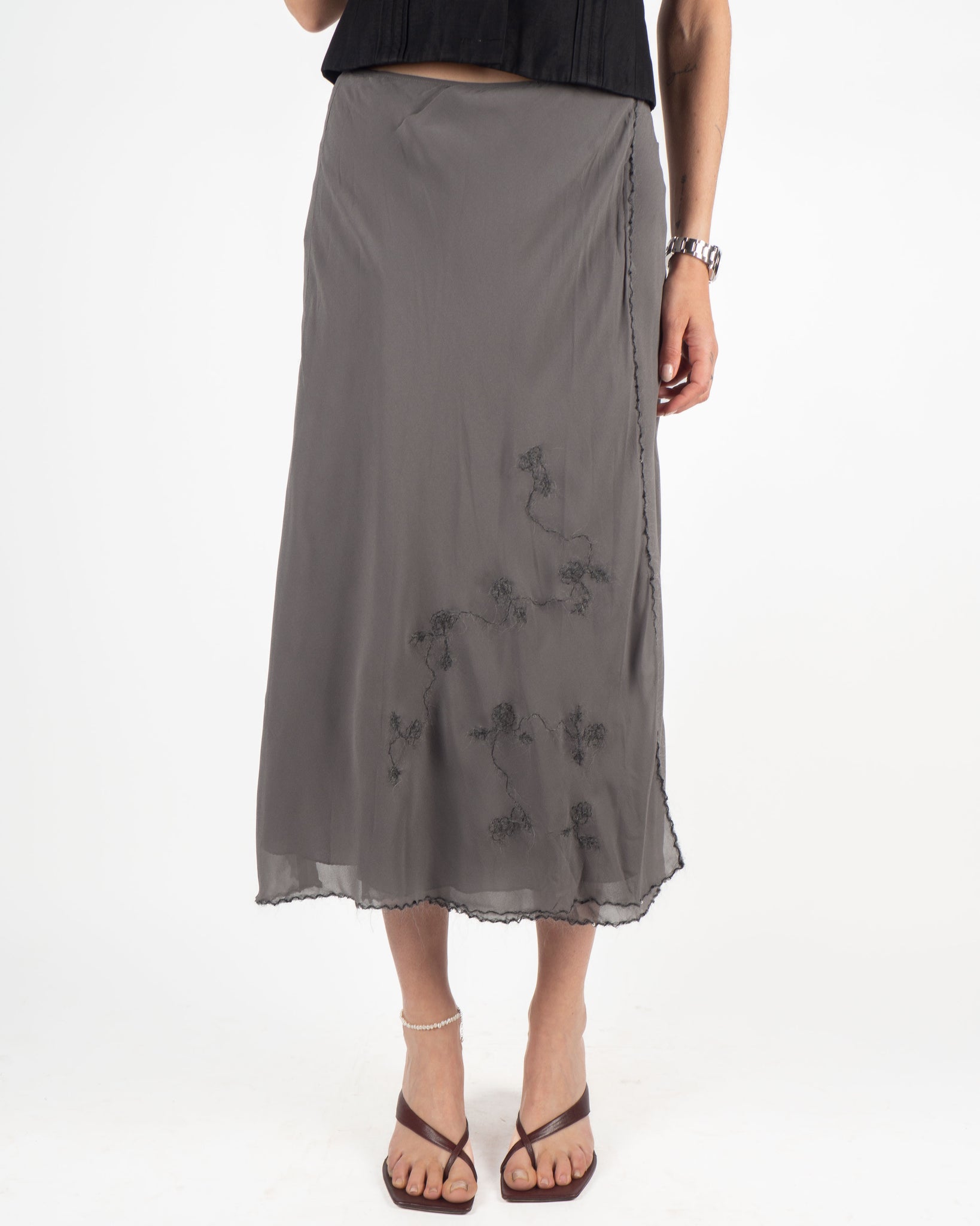 Alberta Ferretti Silk Skirt
