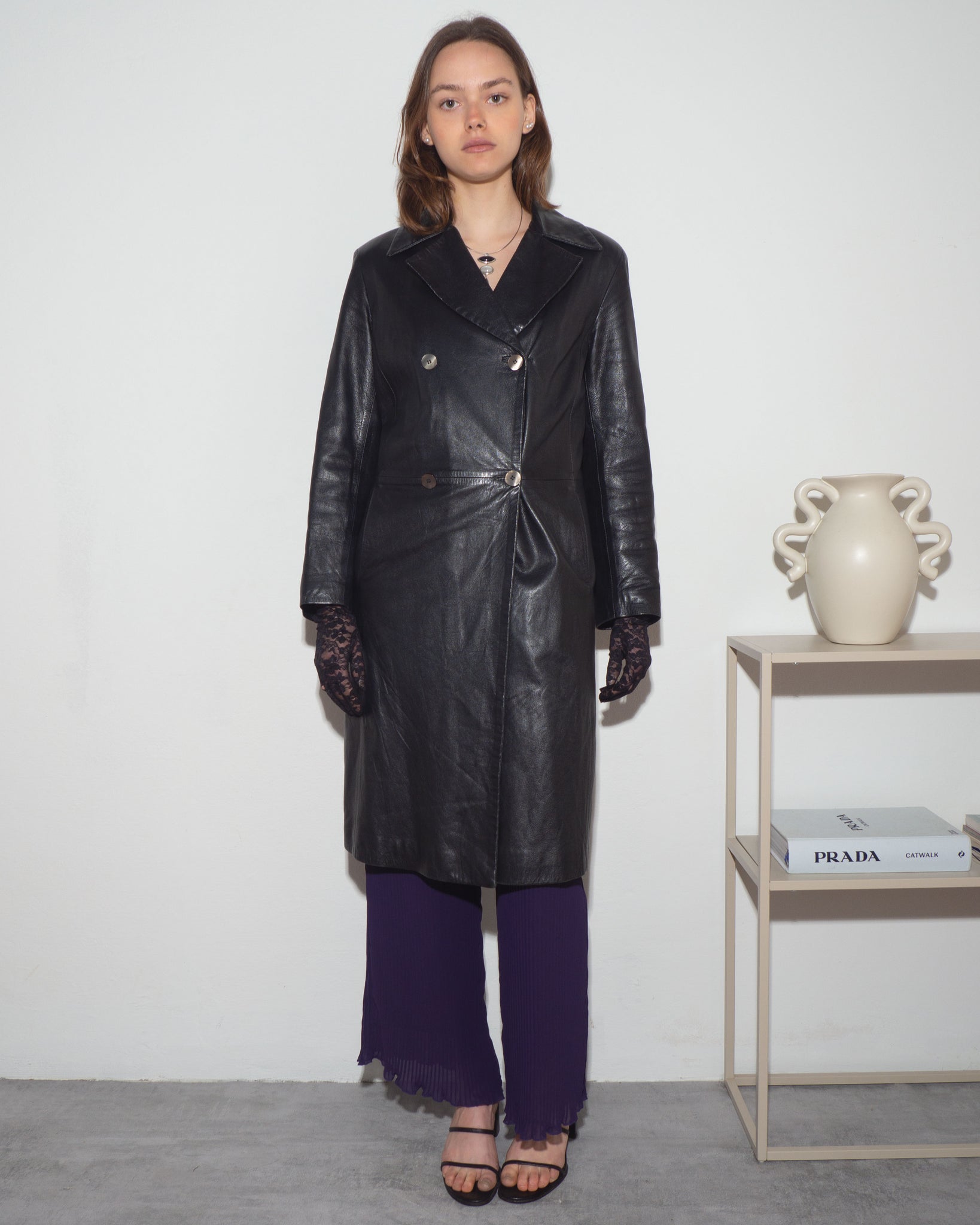 Gianfranco Ferre Leather Coat