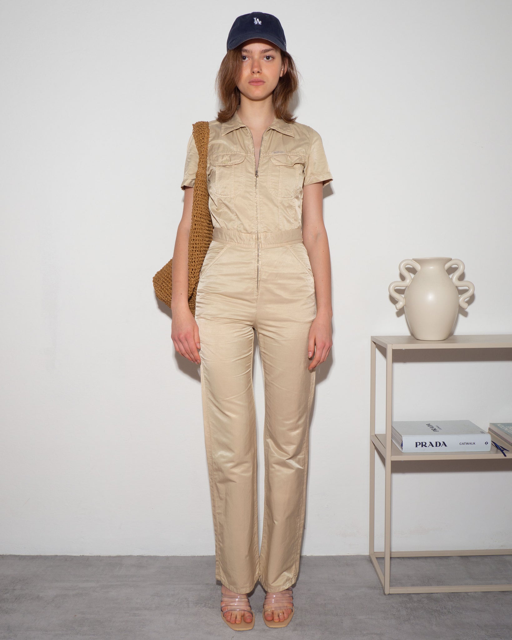 Replay Beige Dungarees