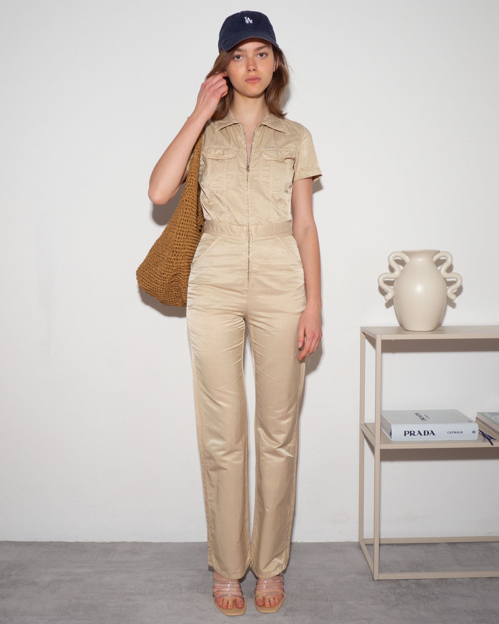 Replay Beige Dungarees