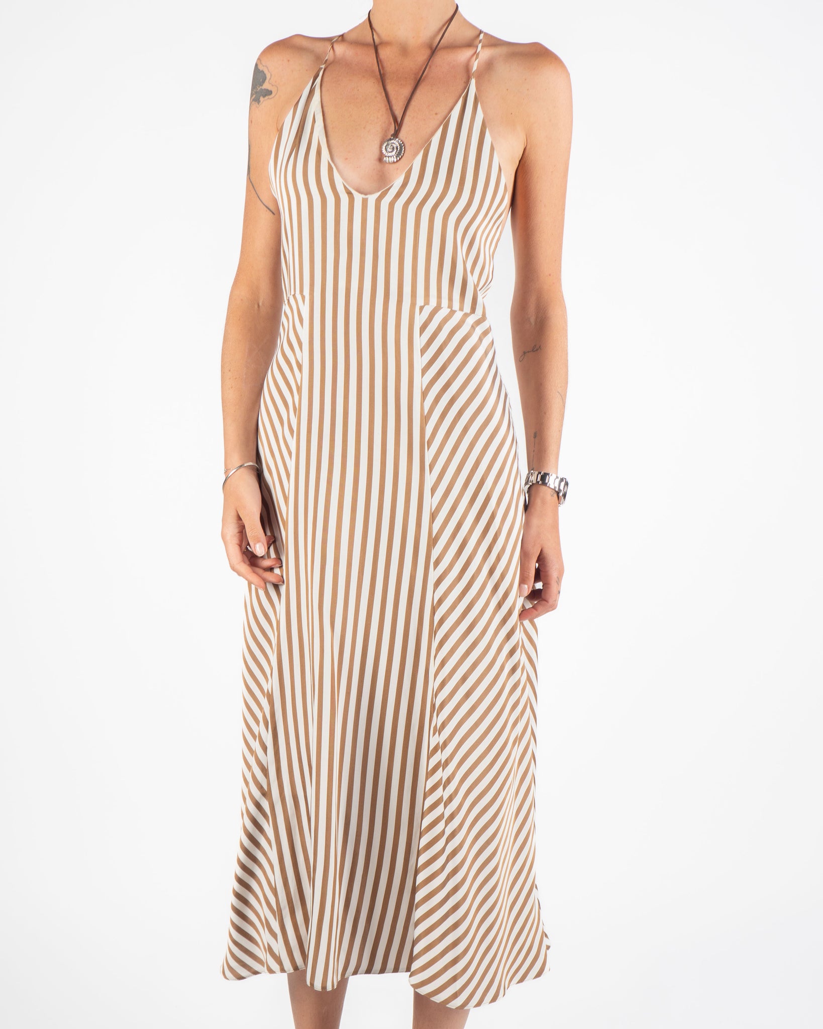 Striped Midi Dress