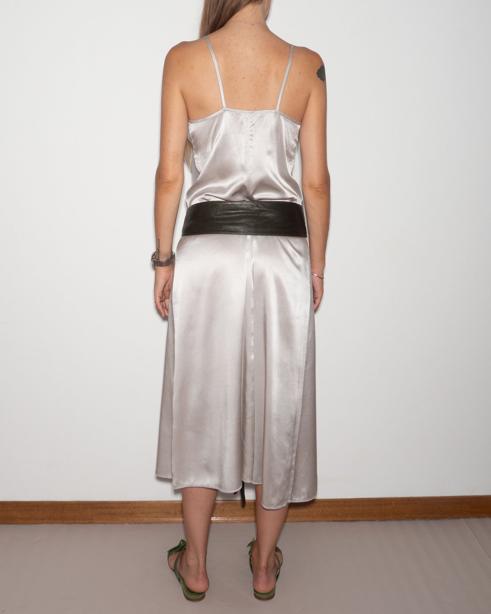 Silk Silver Dress