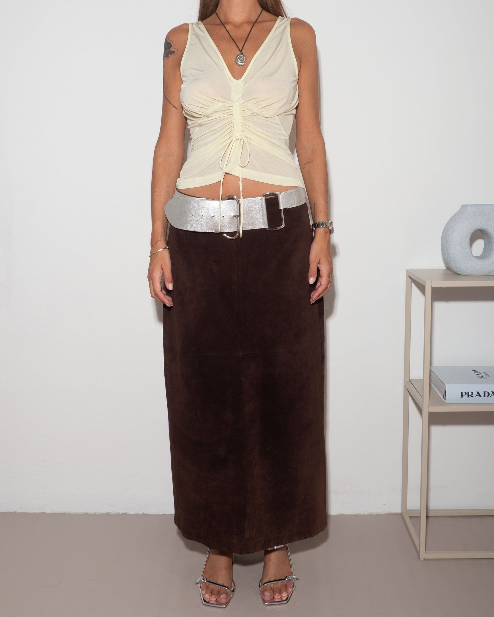 Suede Chocolate Skirt