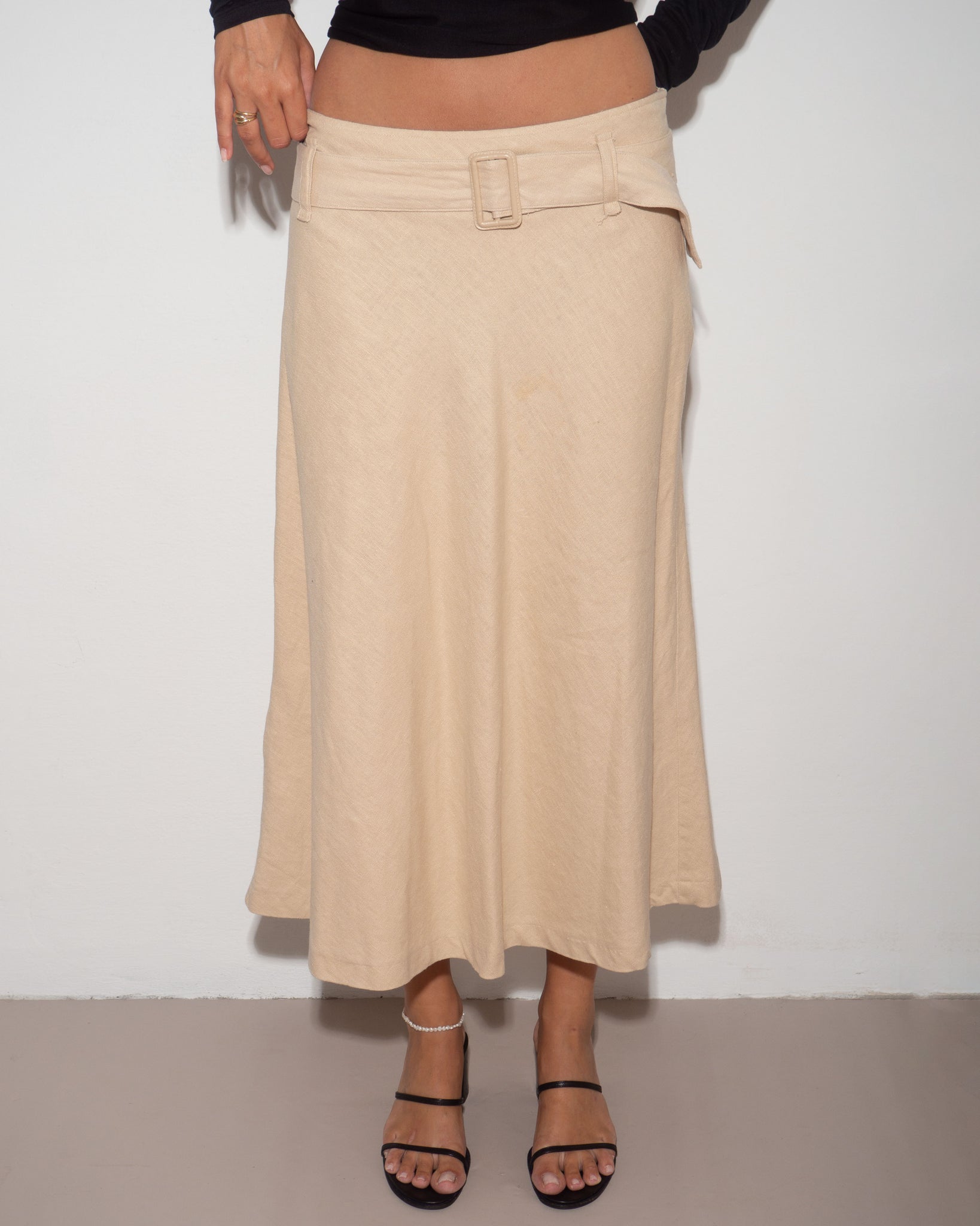 Stefanel Linen Skirt