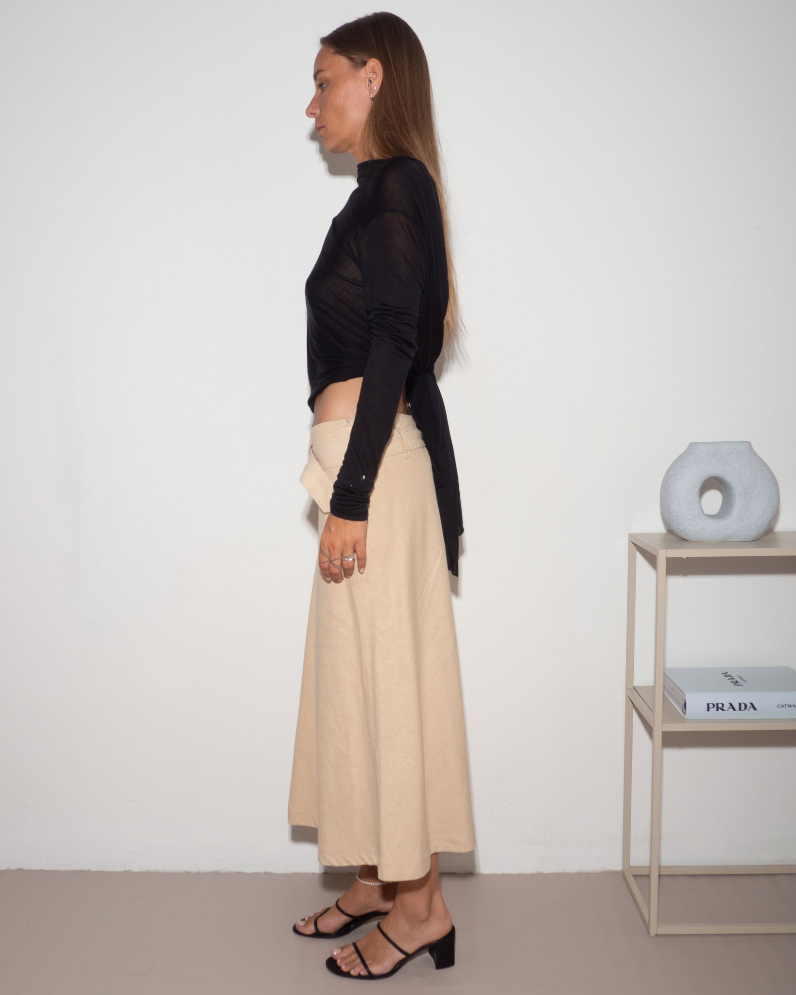 Stefanel Linen Skirt