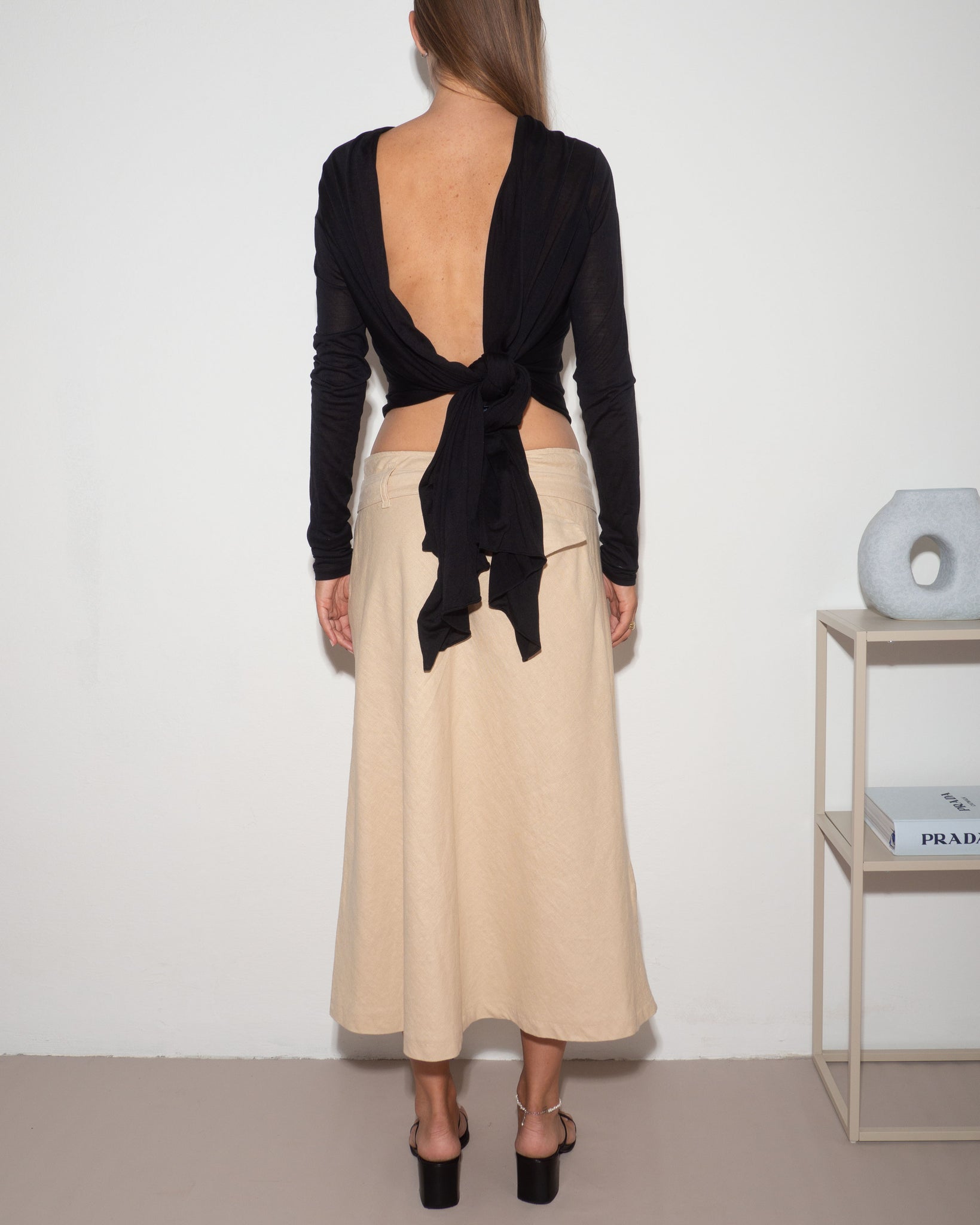 Stefanel Linen Skirt