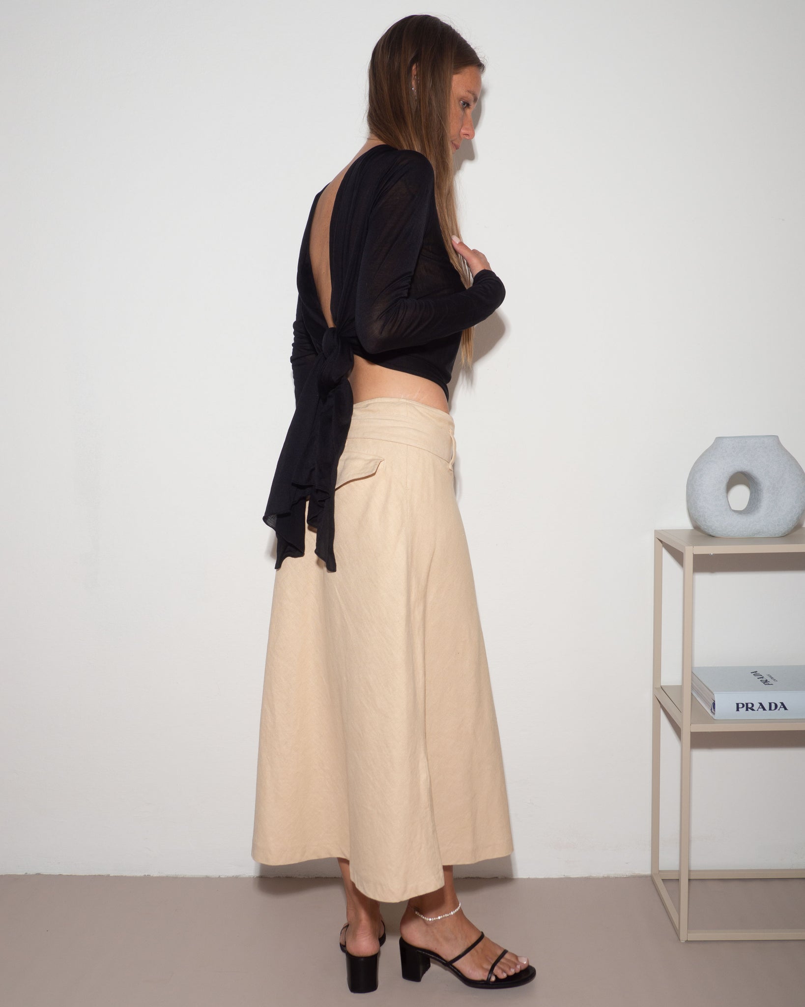 Stefanel Linen Skirt