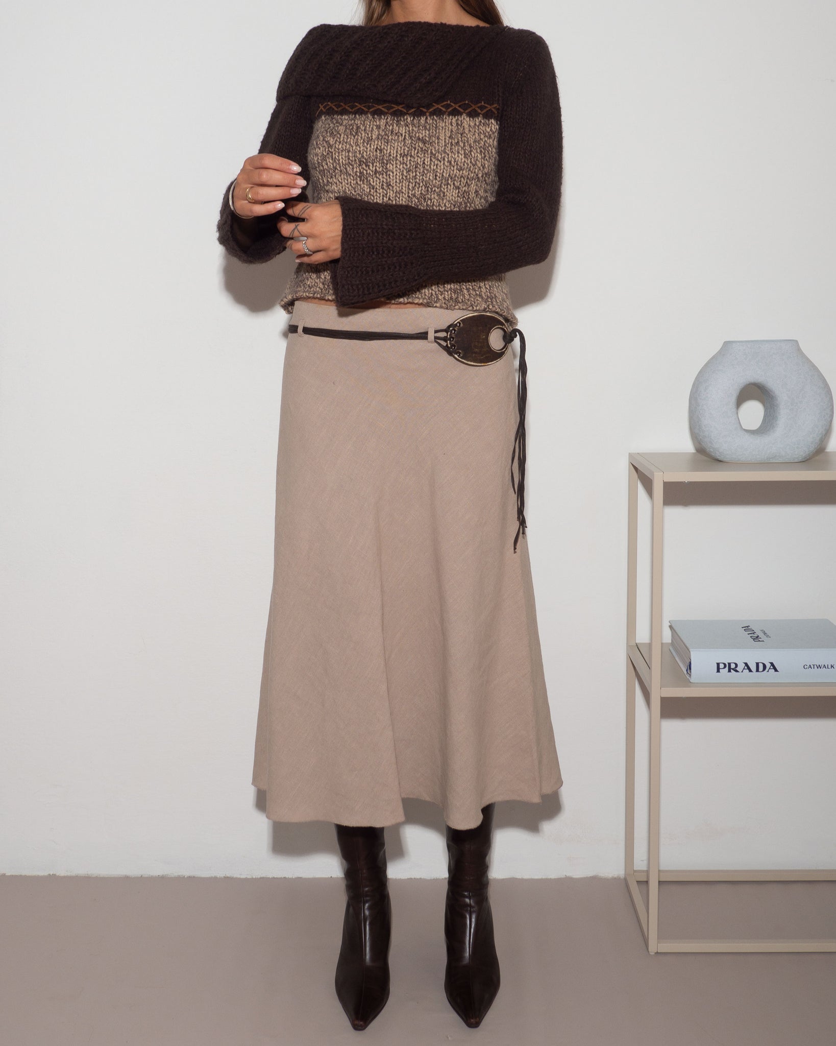 Brown Knitted Sweater