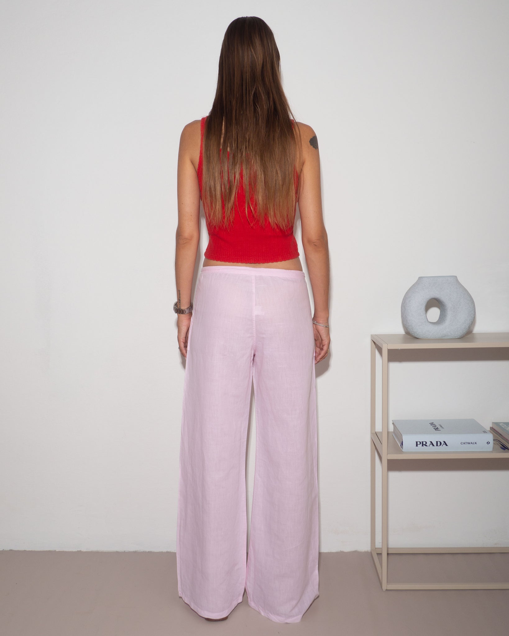 Pink Linen Pants