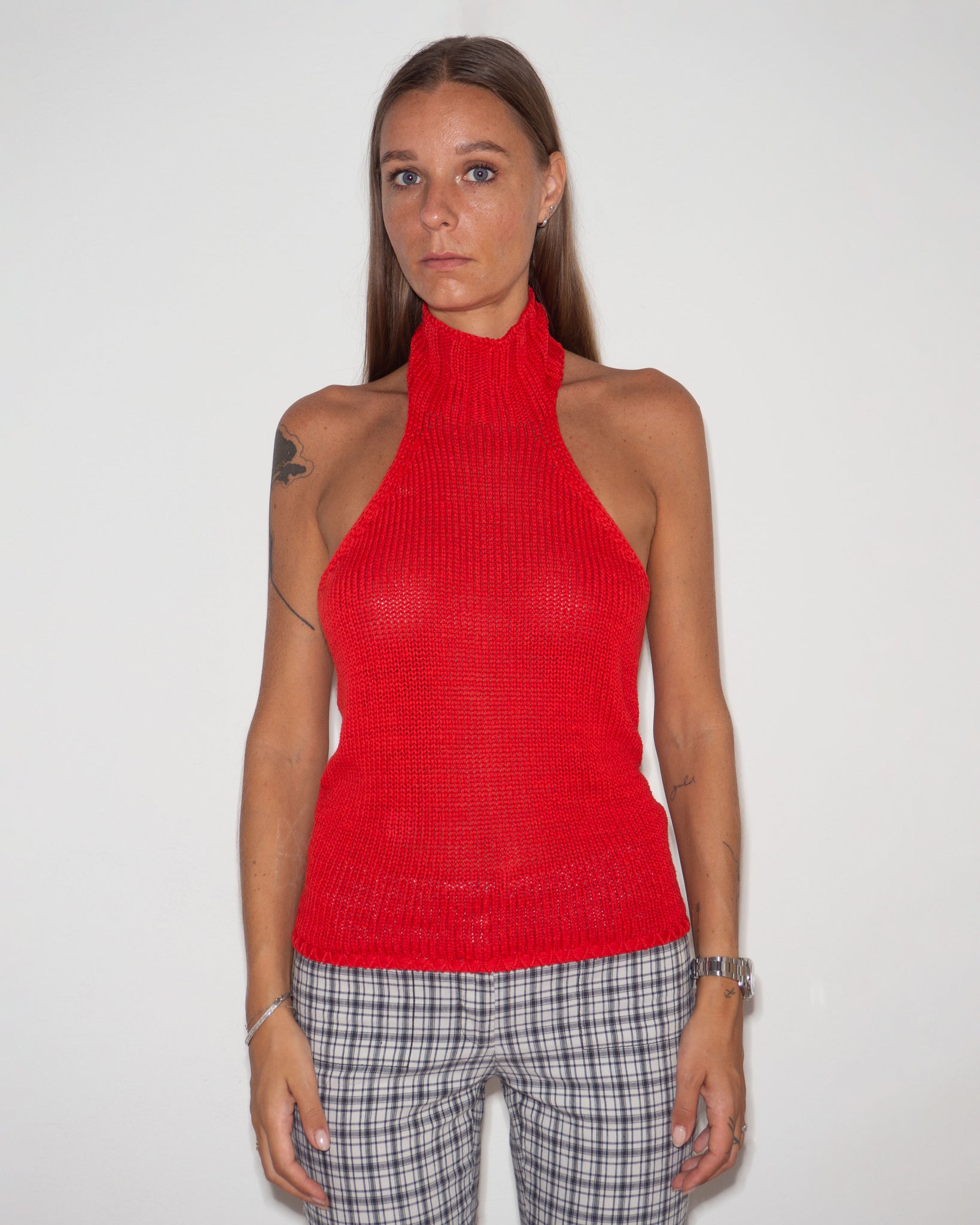 Knitted Halter Top