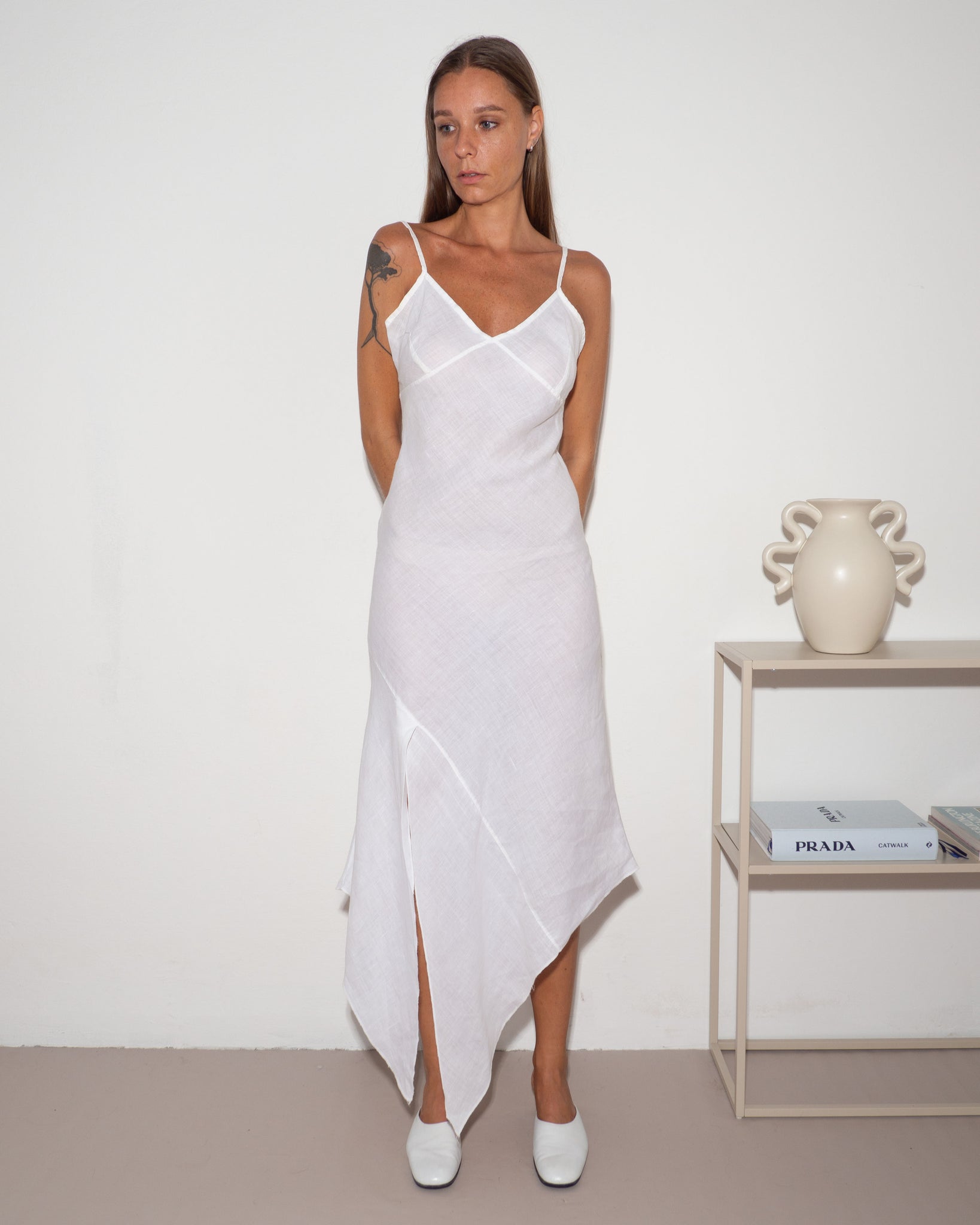 Linen Asymmetric Dress