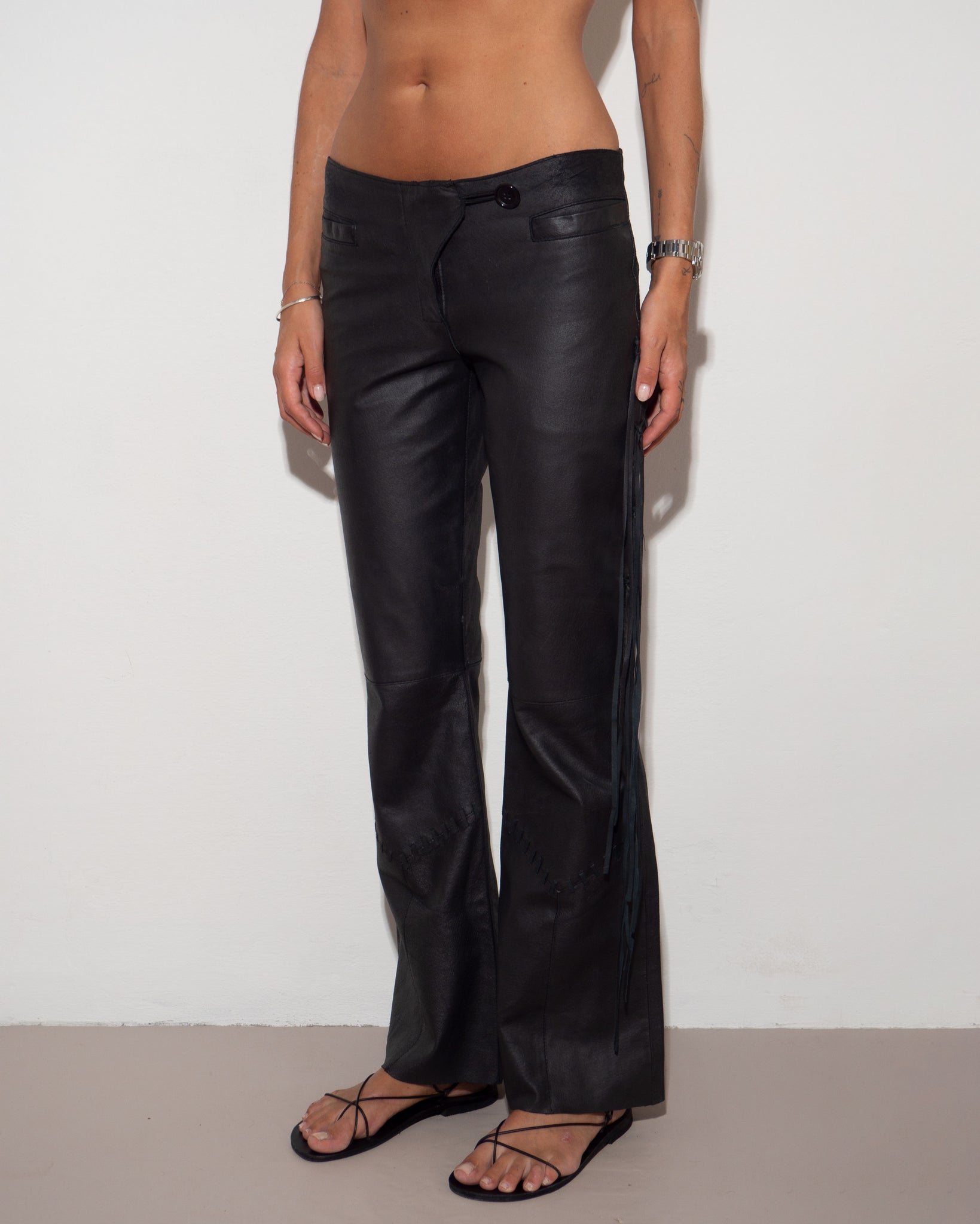 Black Leather Pants