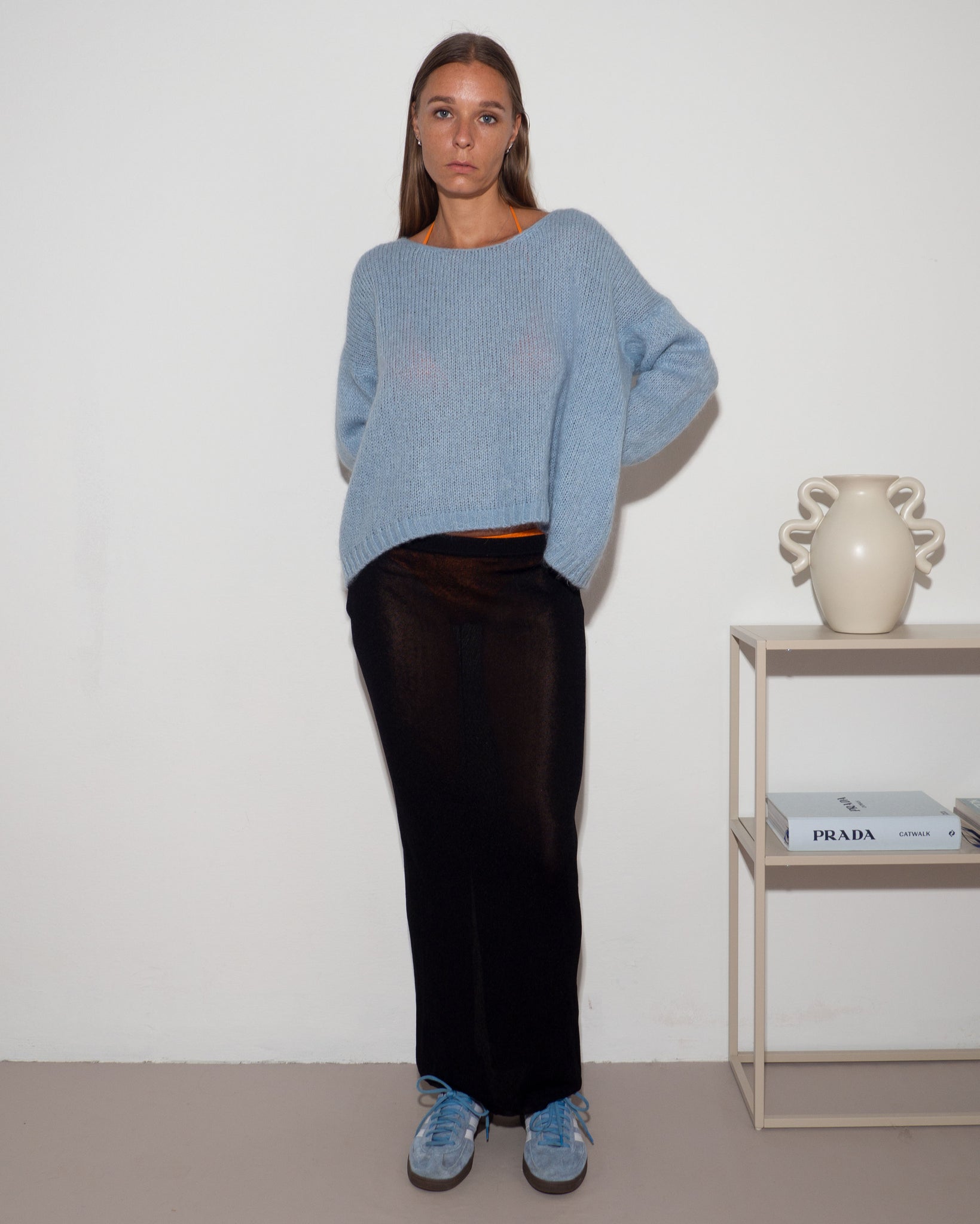 Blue Knitted Sweater