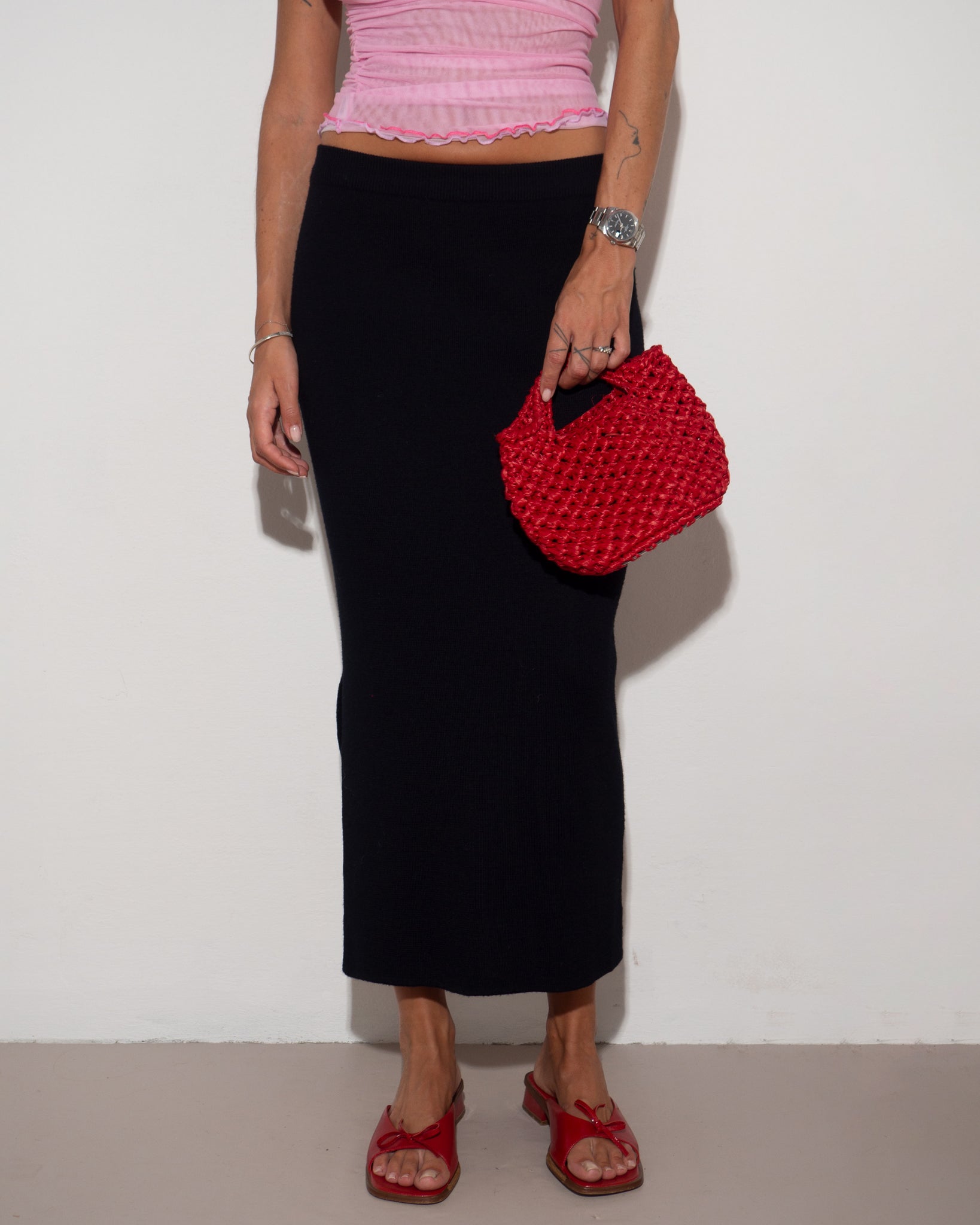 Knitted Maxi Skirt