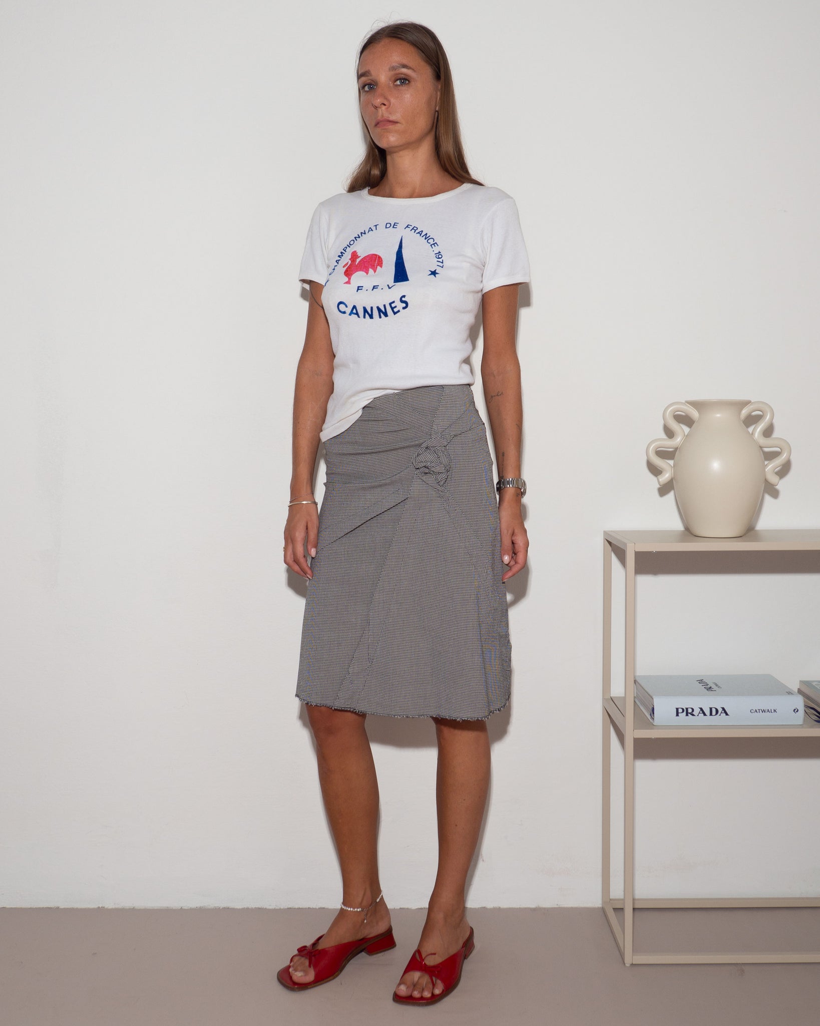 Simultaneous Gingham Skirt